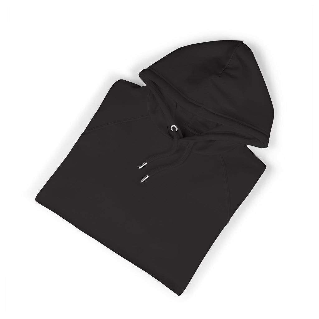 Embroidered Eco Raglan Hoodie — Sustainable Casual Hooded Sweatshirt