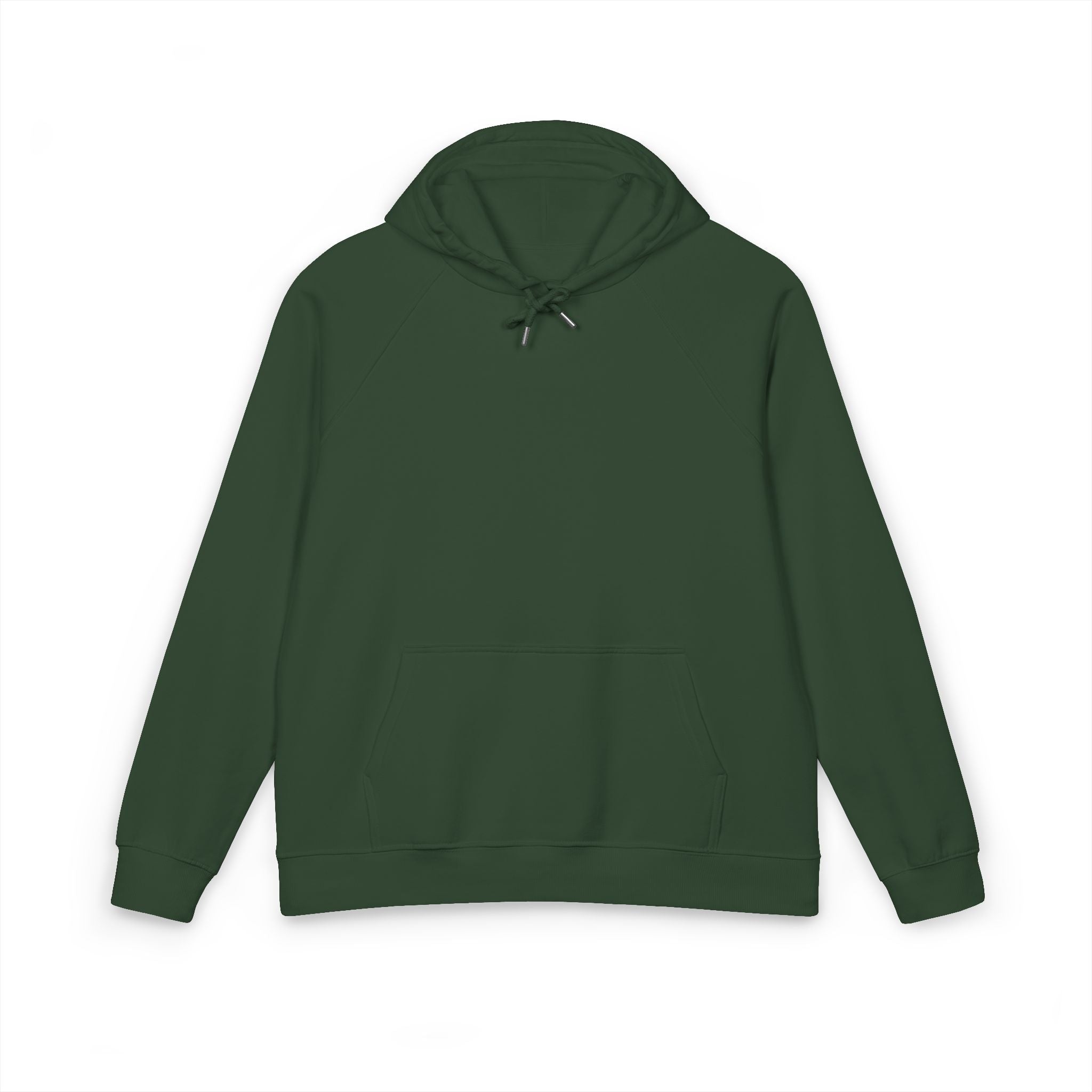 Embroidered Eco Raglan Hoodie — Sustainable Casual Hooded Sweatshirt