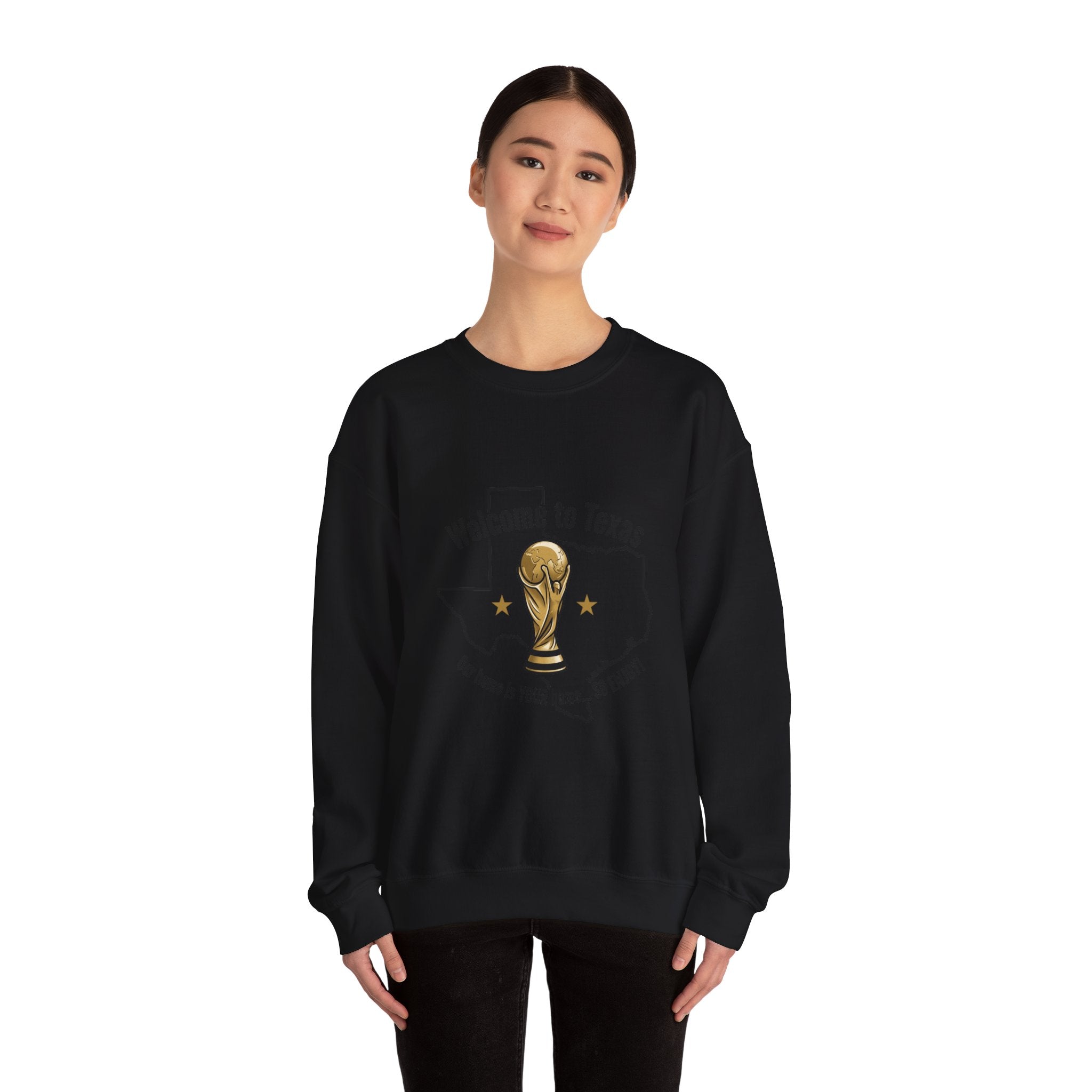 Texas Soccer Welcome Crewneck Sweatshirt | country pride, retro soccer