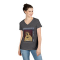 Virgin Mary Graphic V-Neck Tee — "The Original" Religious Women's T-Shirt