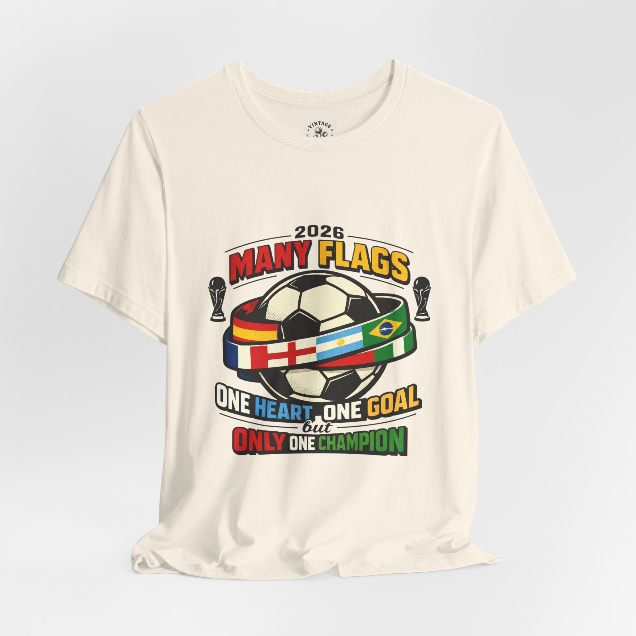 Many Flags Soccer Tee | Country Pride, Retro Championship Season