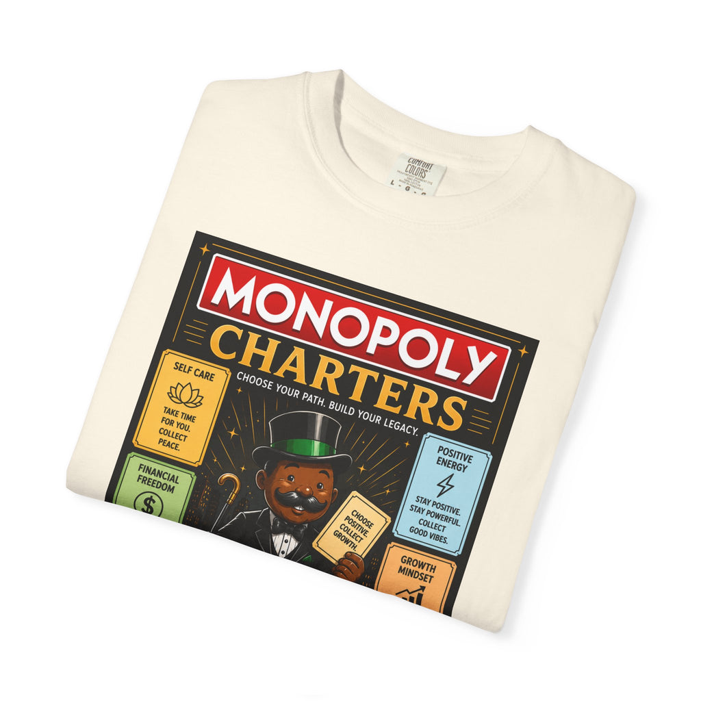 Monopoly Charters Graphic T-Shirt — "Only color that counts...is 'green'!"