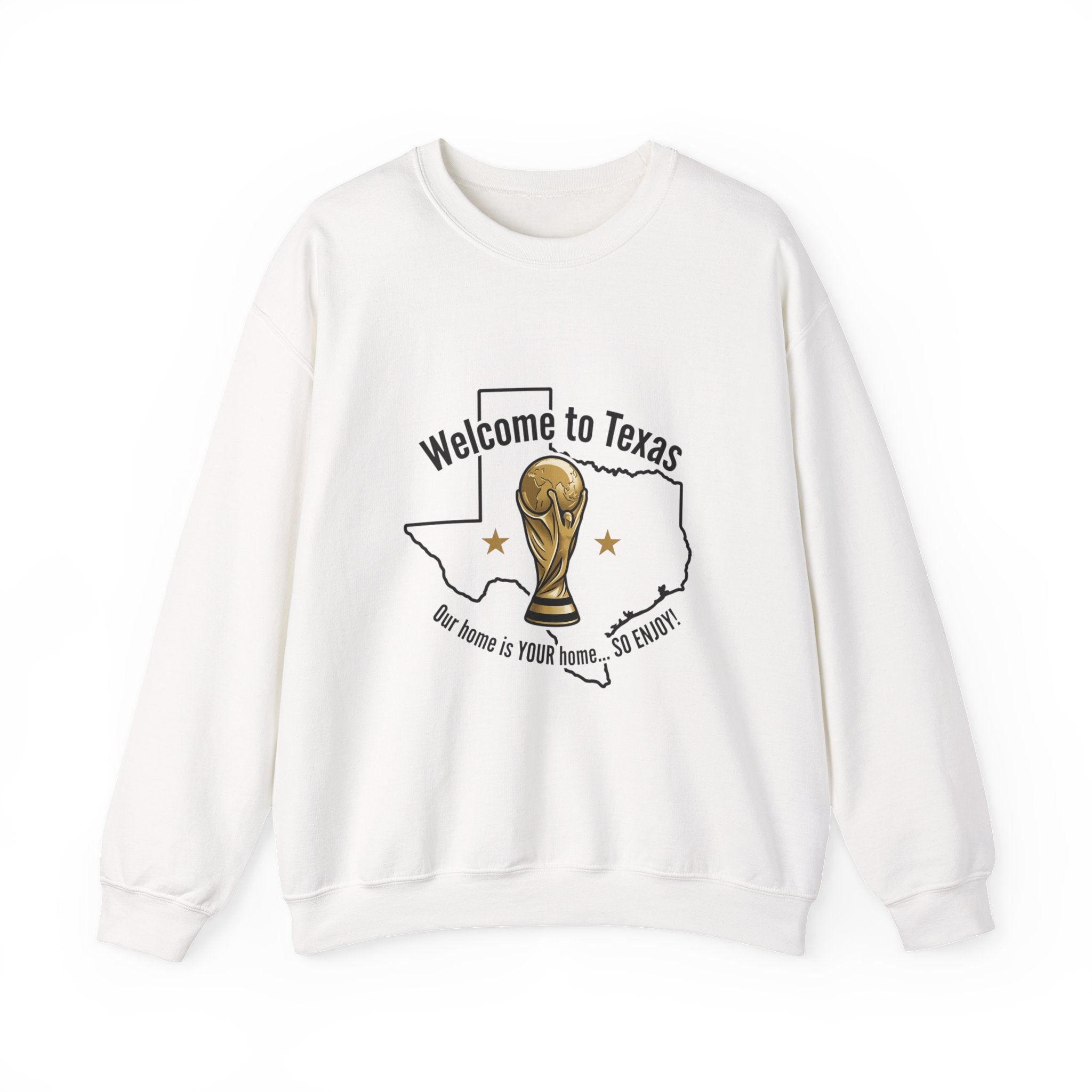 Texas Soccer Welcome Crewneck Sweatshirt | country pride, retro soccer