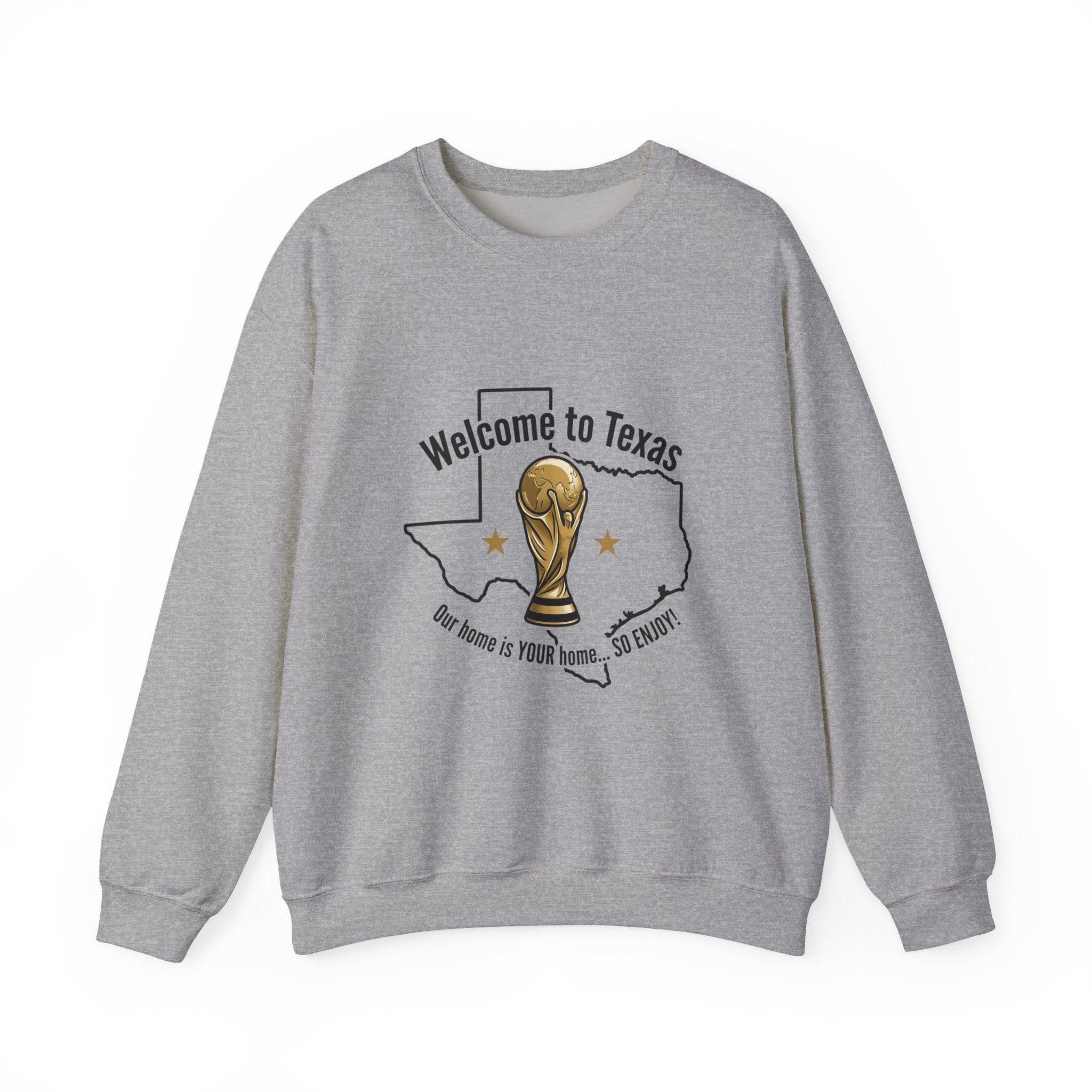 Texas Soccer Welcome Crewneck Sweatshirt | country pride, retro soccer