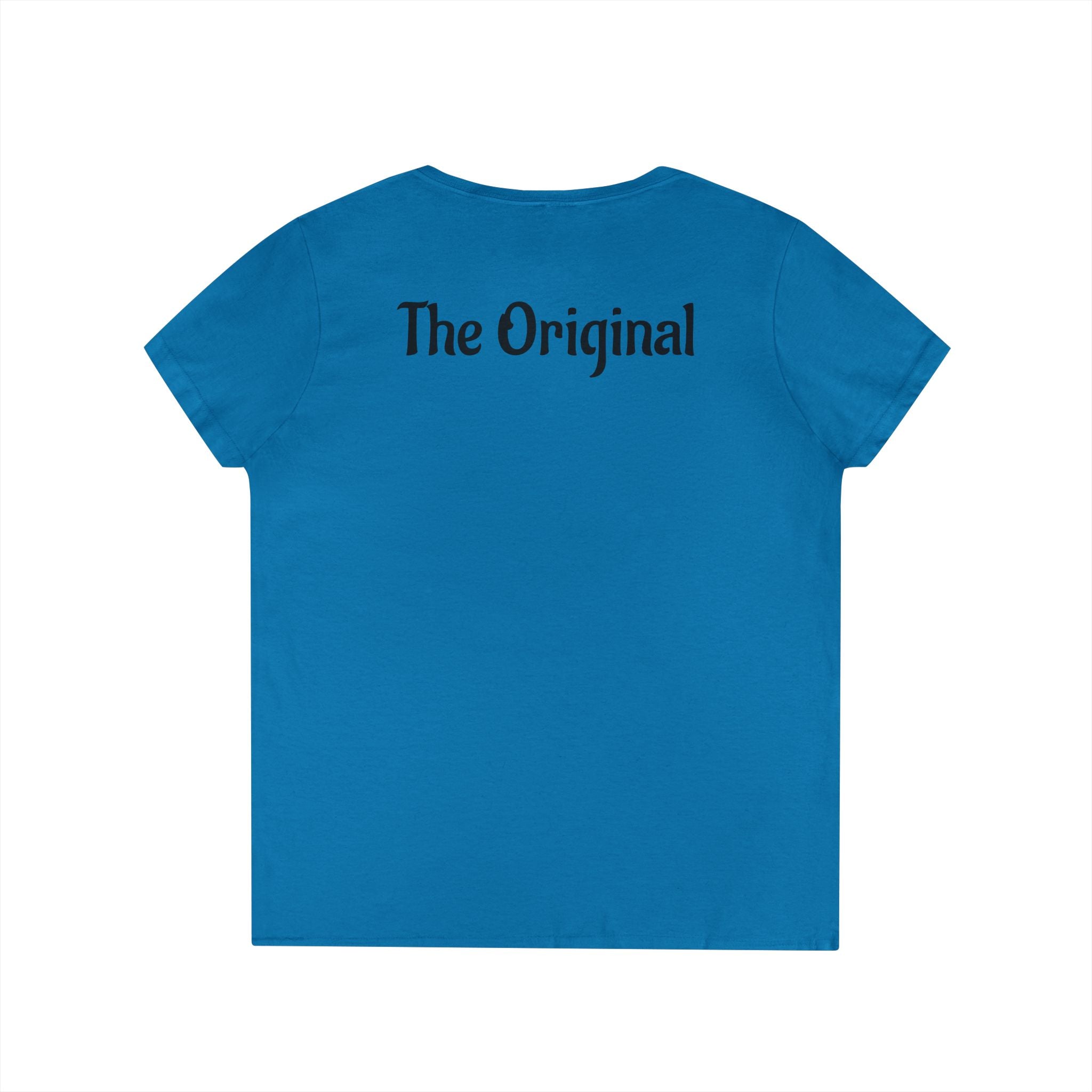 Virgin Mary Graphic V-Neck Tee — "The Original" Religious Women's T-Shirt