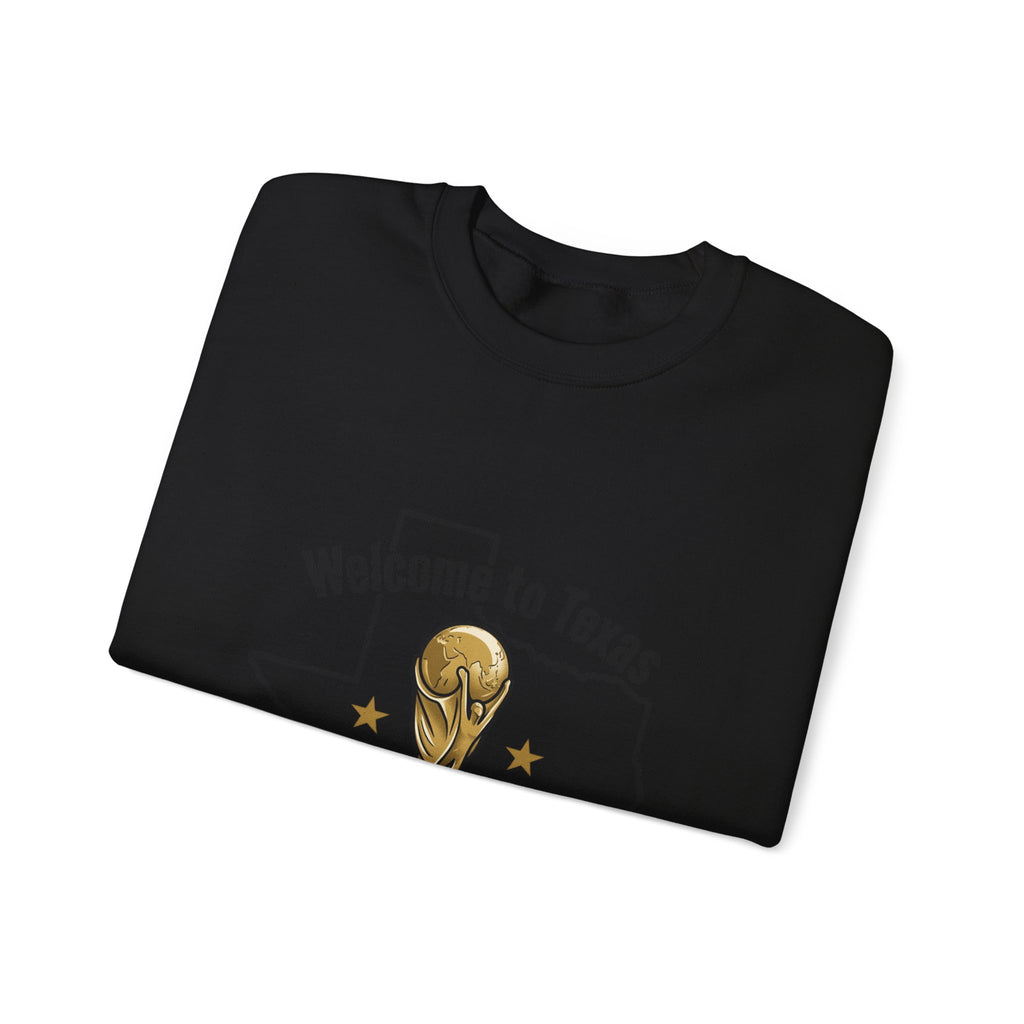 Texas Soccer Welcome Crewneck Sweatshirt | country pride, retro soccer