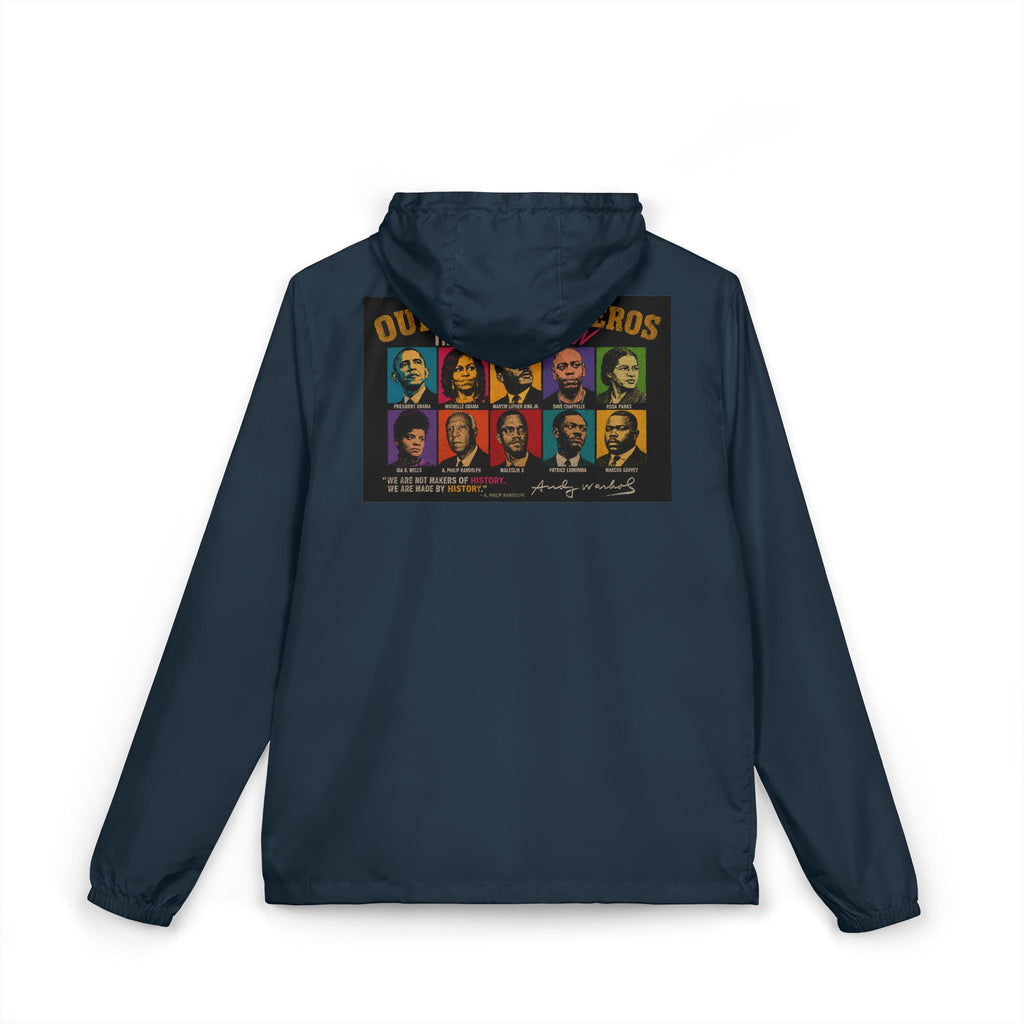 HEROS Windbreaker Jacket — Vintage Outlaws Retro Portraits Graphic
