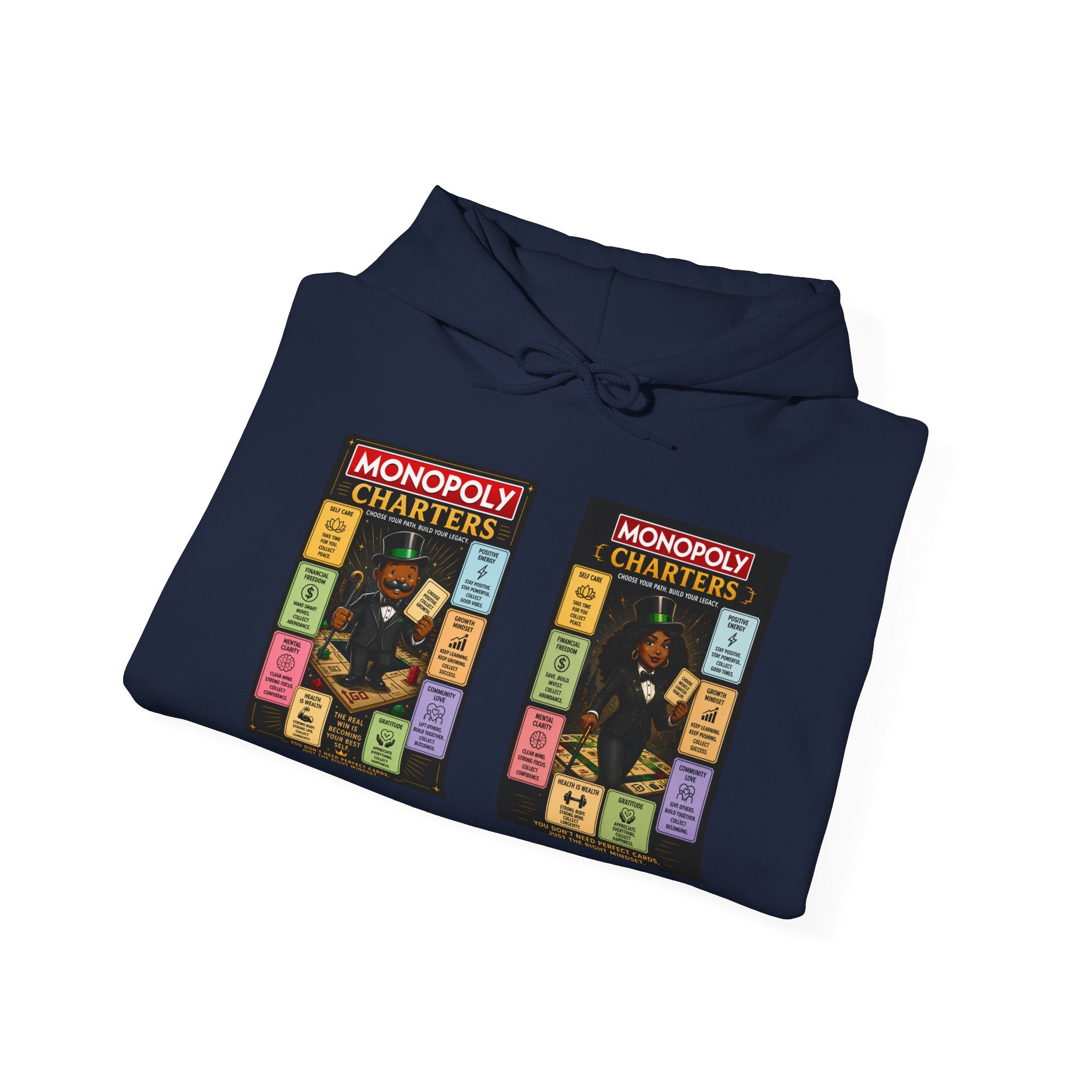 Monopoly Charters Hoodie — 'Green! is the only color that counts' Graphic Pullover