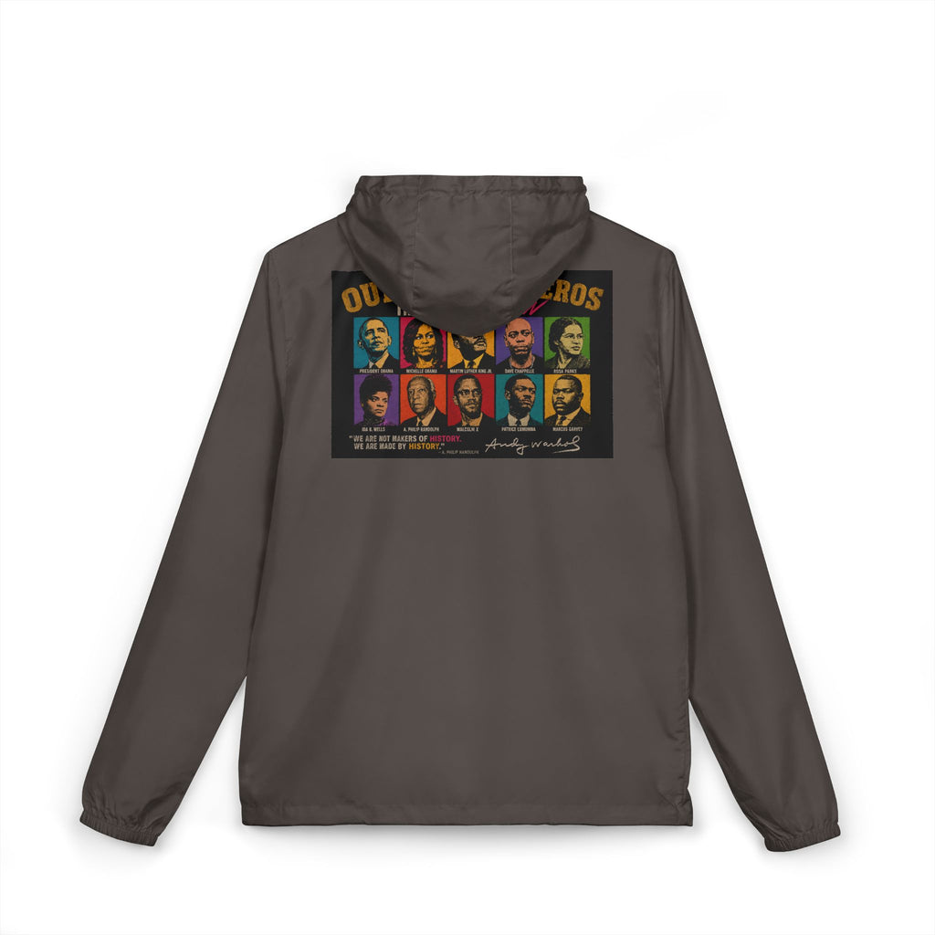 HEROS Windbreaker Jacket — Vintage Outlaws Retro Portraits Graphic