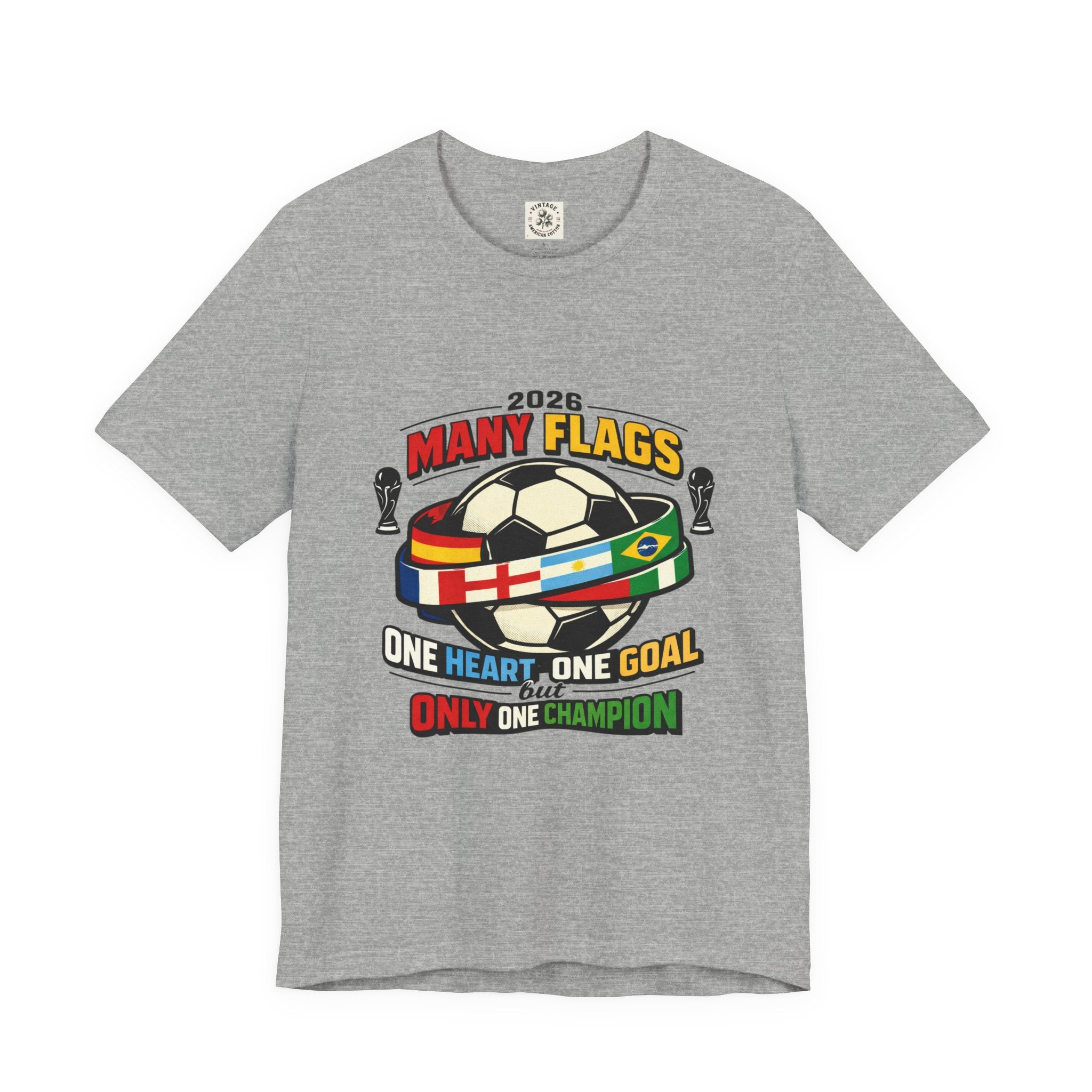 Many Flags Soccer Tee | Country Pride, Retro Championship Season