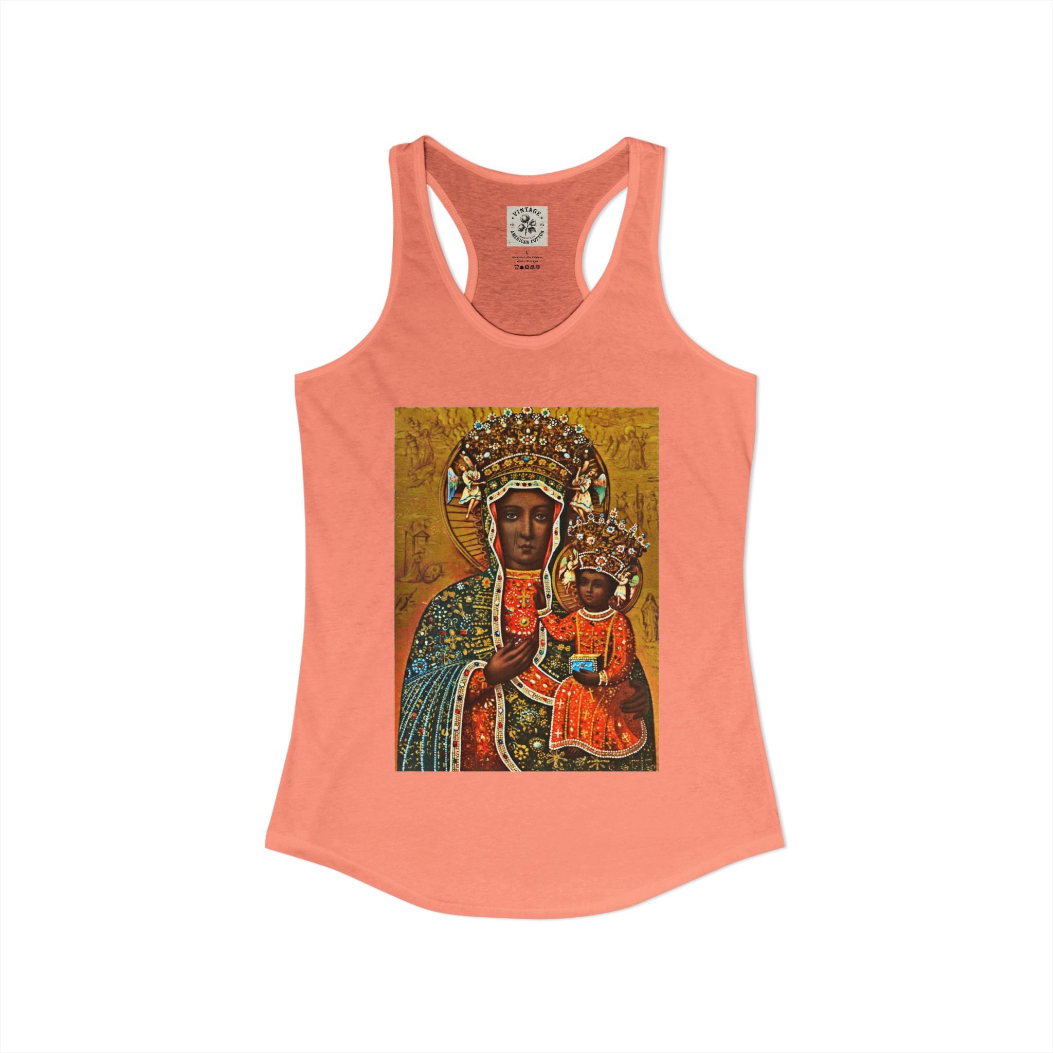 Women's Ideal Racerback Tank "Breathe Goddess"