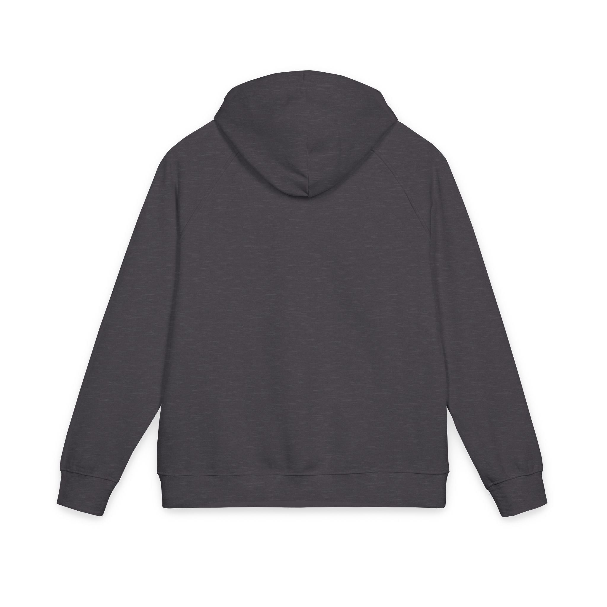 Embroidered Eco Raglan Hoodie — Sustainable Casual Hooded Sweatshirt