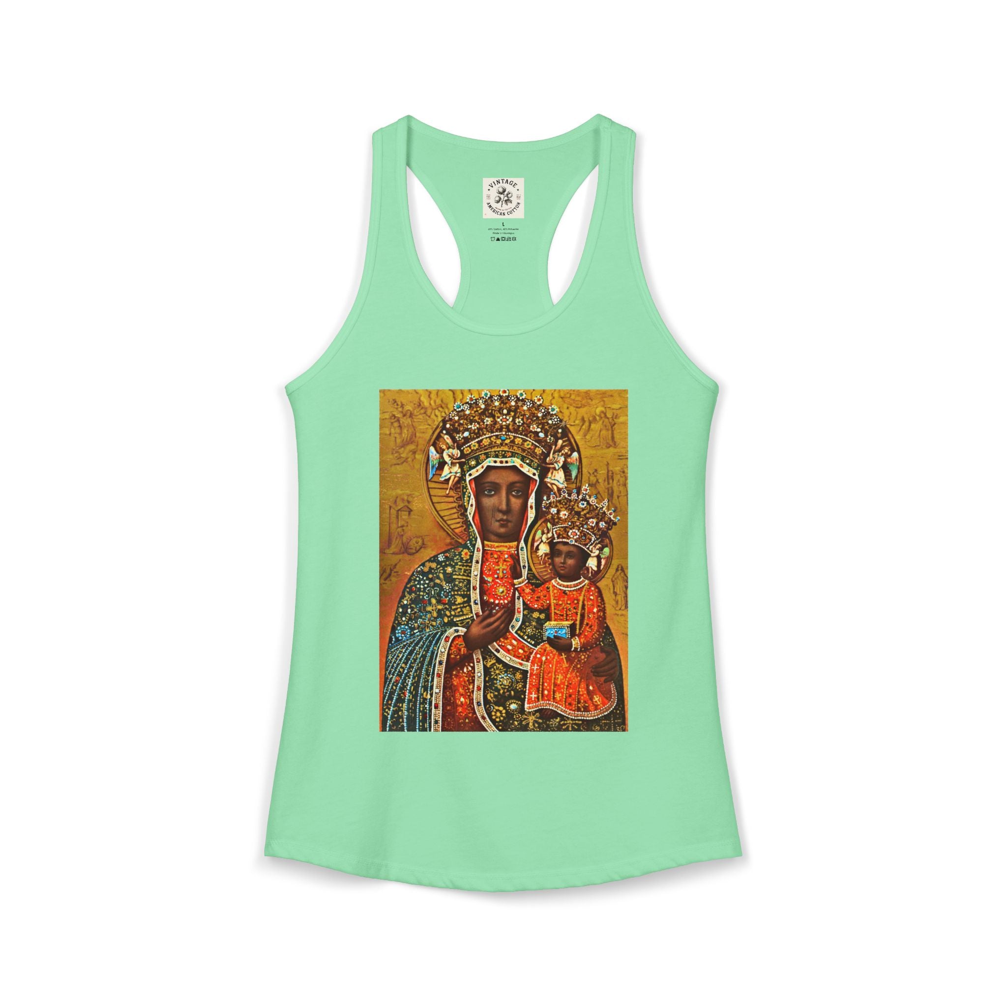 Women's Ideal Racerback Tank "Breathe Goddess"