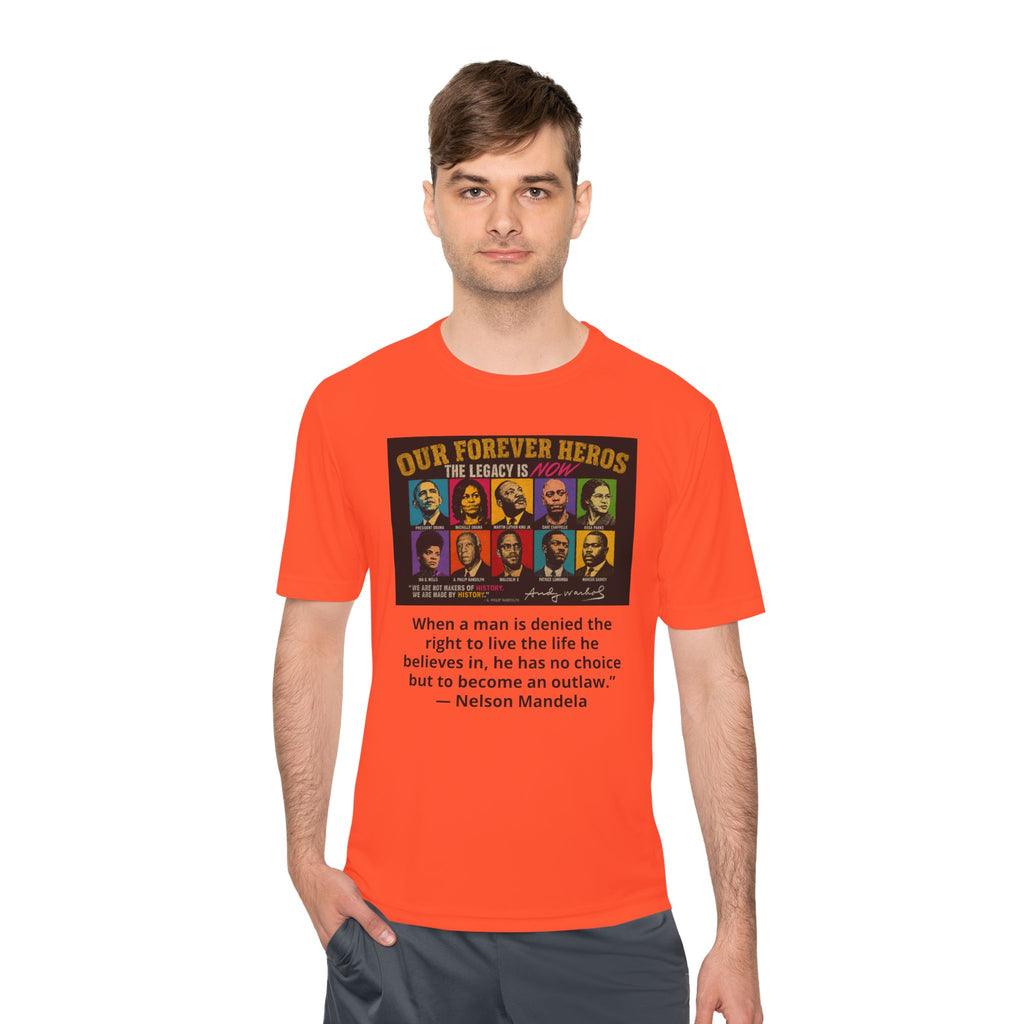 Heroes Graphic Tee — "Our Forever Heroes" Nelson Mandela Quote