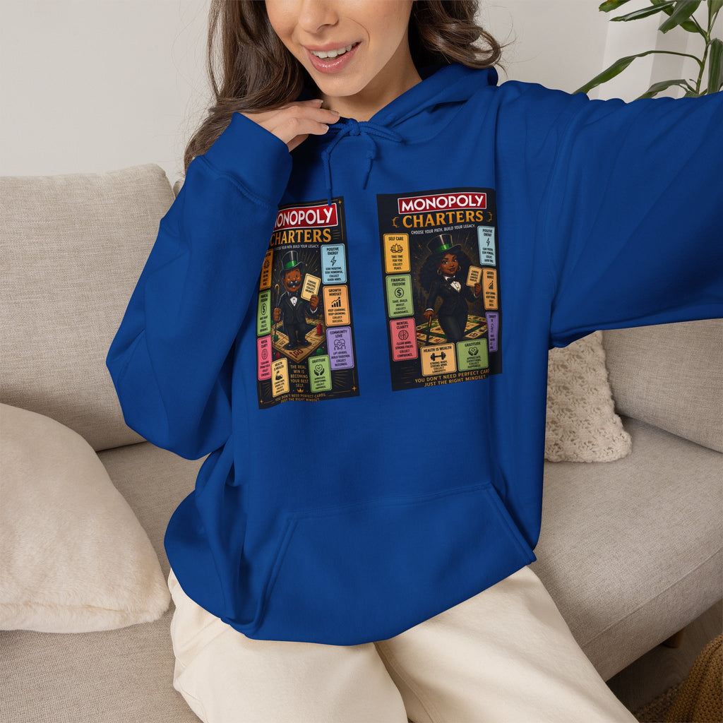 Monopoly Charters Hoodie — 'Green! is the only color that counts' Graphic Pullover