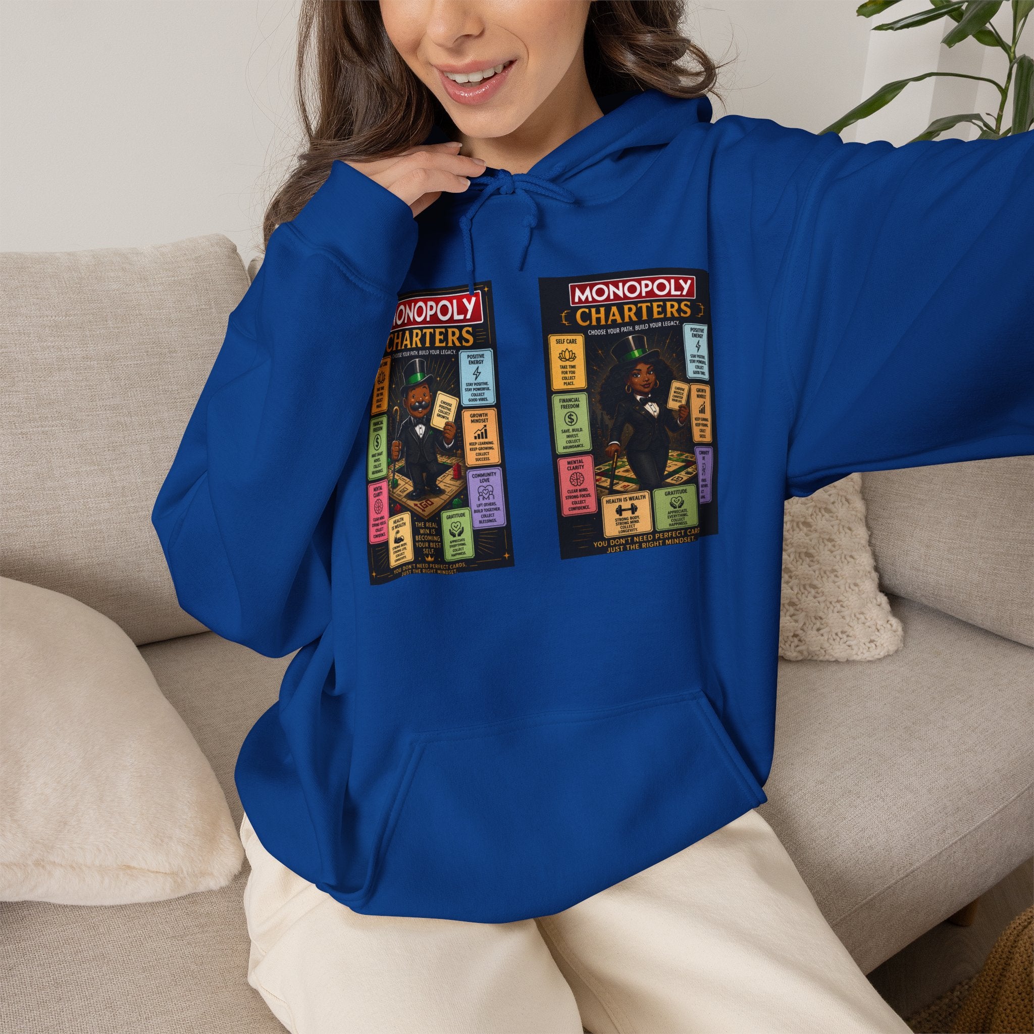 Monopoly Charters Hoodie — 'Green! is the only color that counts' Graphic Pullover