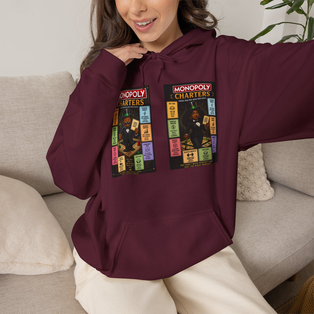 Monopoly Charters Hoodie — 'Green! is the only color that counts' Graphic Pullover