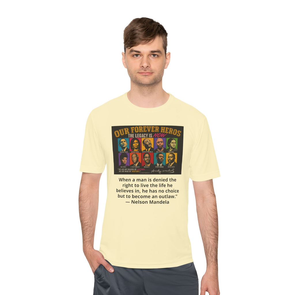 Heroes Graphic Tee — "Our Forever Heroes" Nelson Mandela Quote