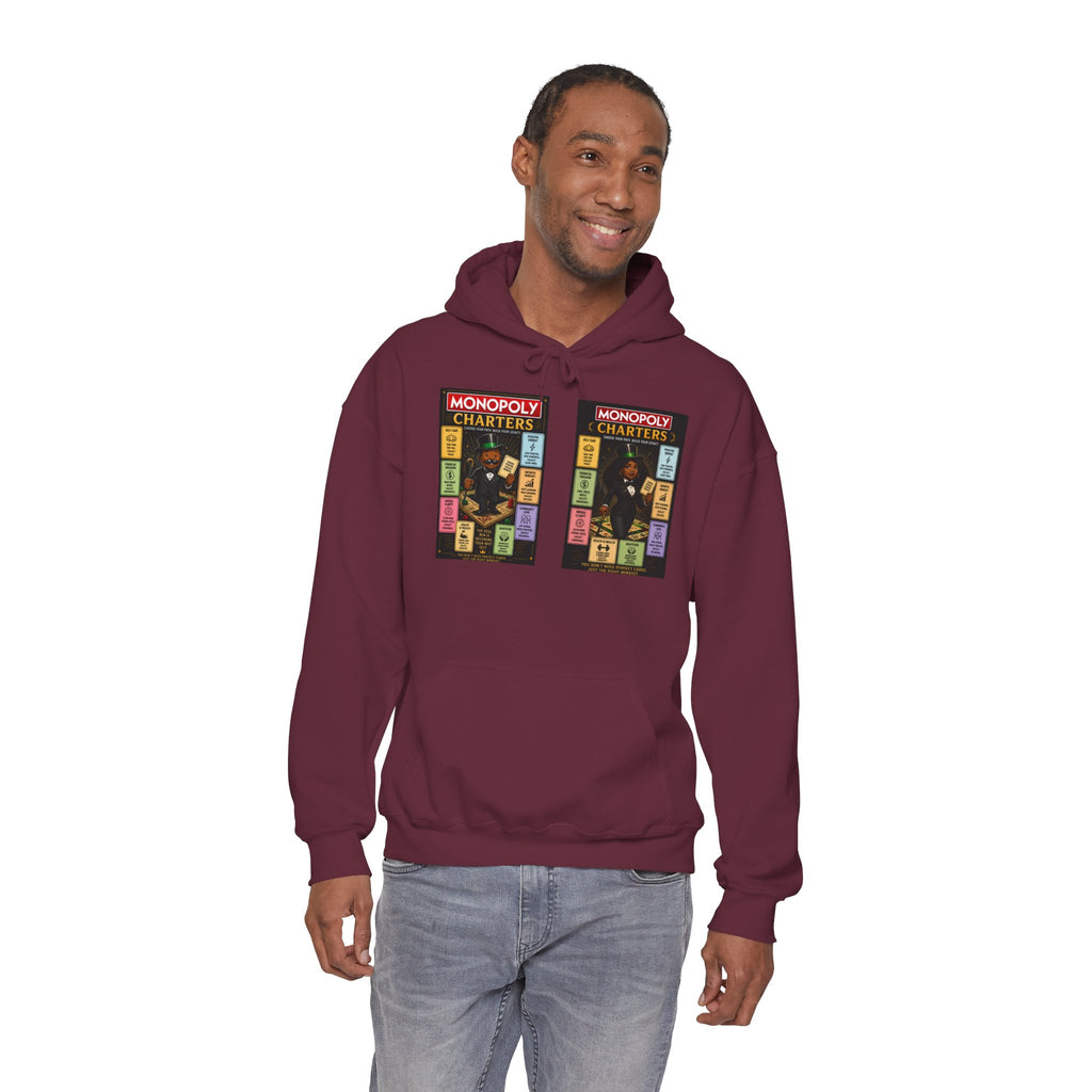 Monopoly Charters Hoodie — 'Green! is the only color that counts' Graphic Pullover