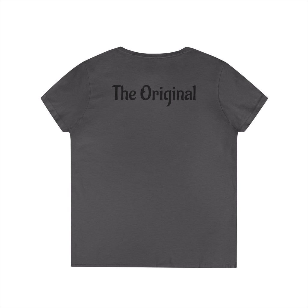 Virgin Mary Graphic V-Neck Tee — "The Original" Religious Women's T-Shirt