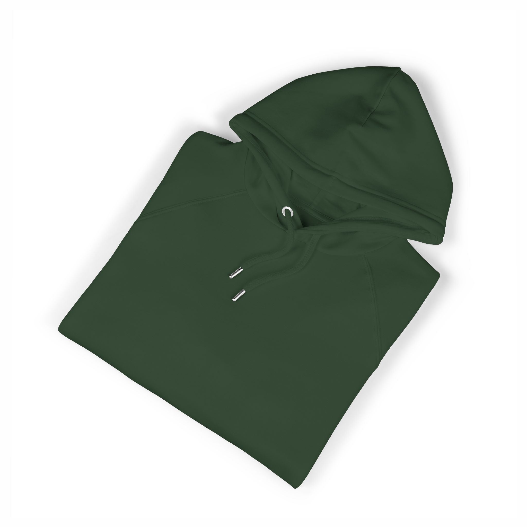Embroidered Eco Raglan Hoodie — Sustainable Casual Hooded Sweatshirt