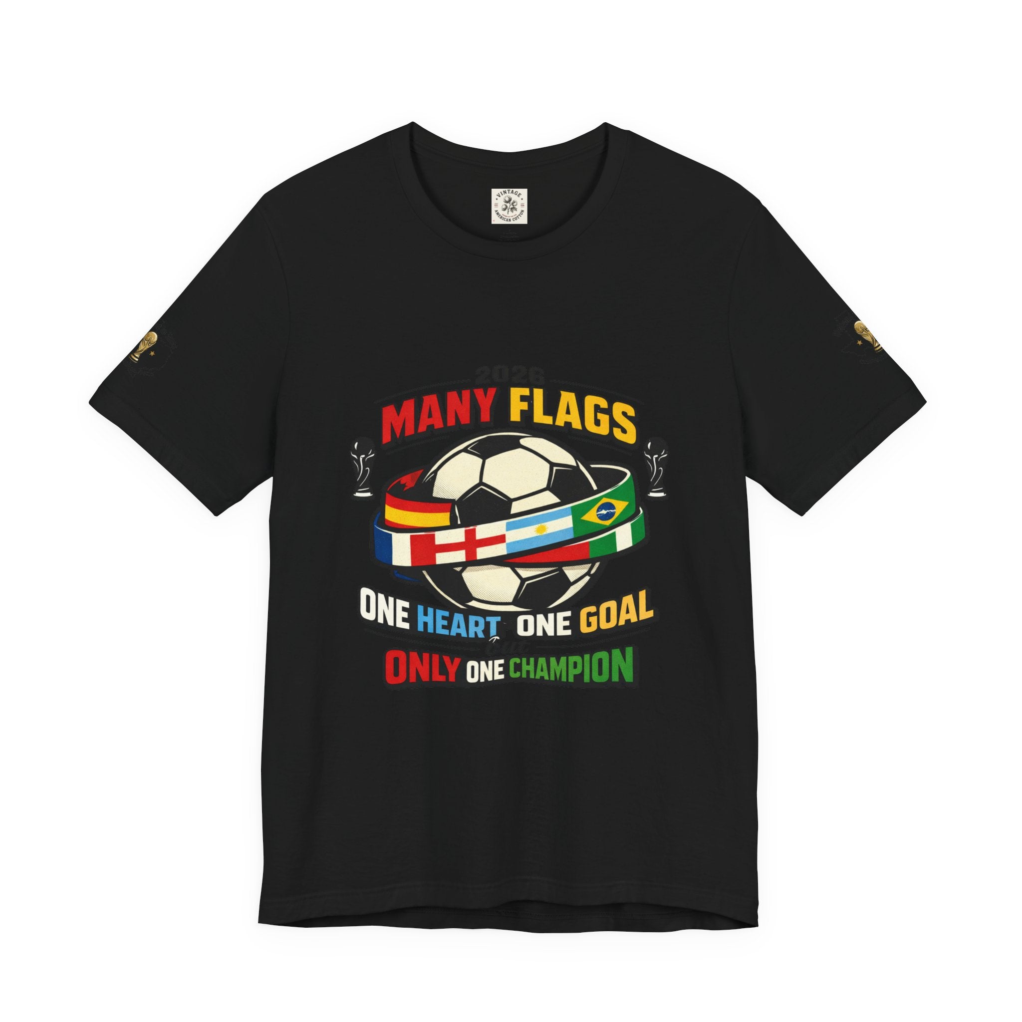 Many Flags Soccer Tee | Country Pride, Retro Championship Season