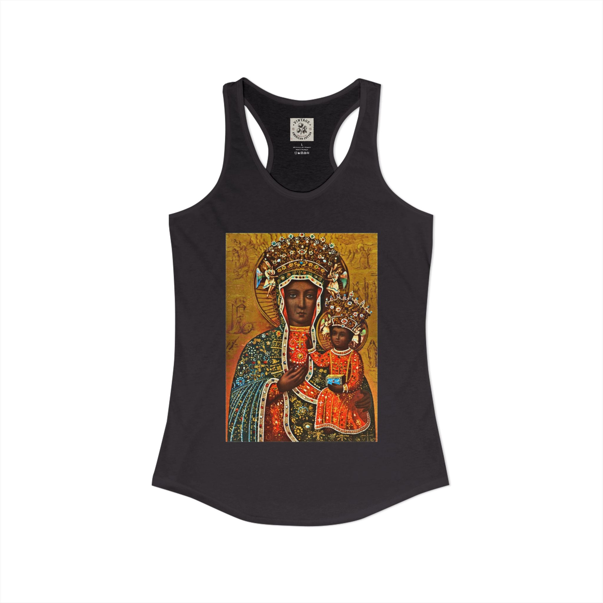 Women's Ideal Racerback Tank "Breathe Goddess"