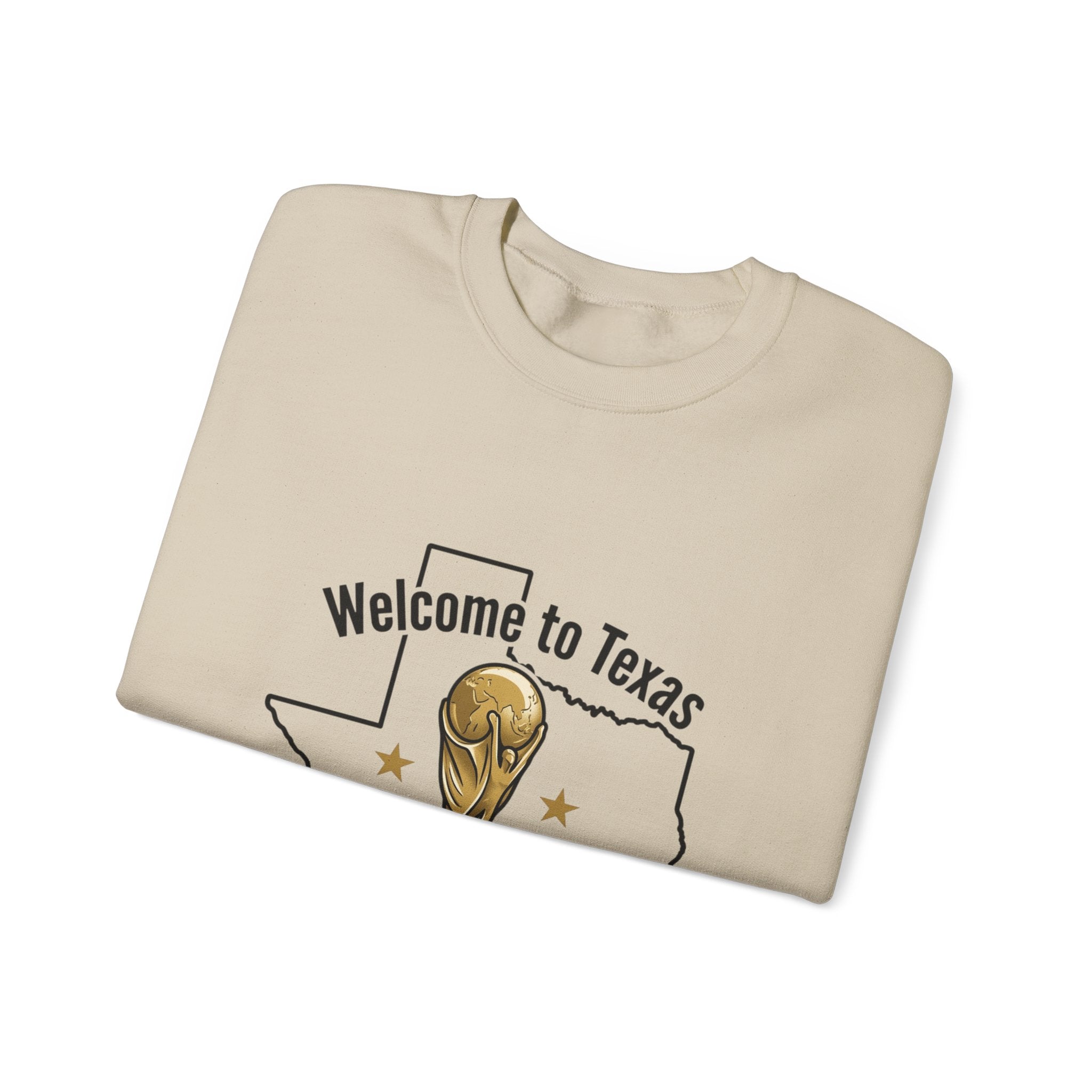 Texas Soccer Welcome Crewneck Sweatshirt | country pride, retro soccer