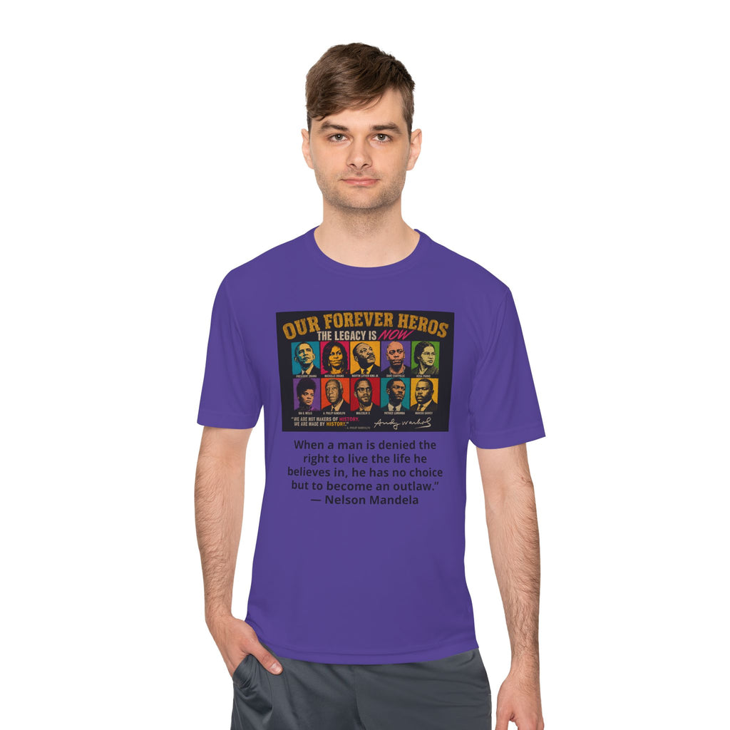 Heroes Graphic Tee — "Our Forever Heroes" Nelson Mandela Quote