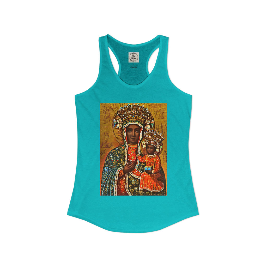 Women's Ideal Racerback Tank "Breathe Goddess"