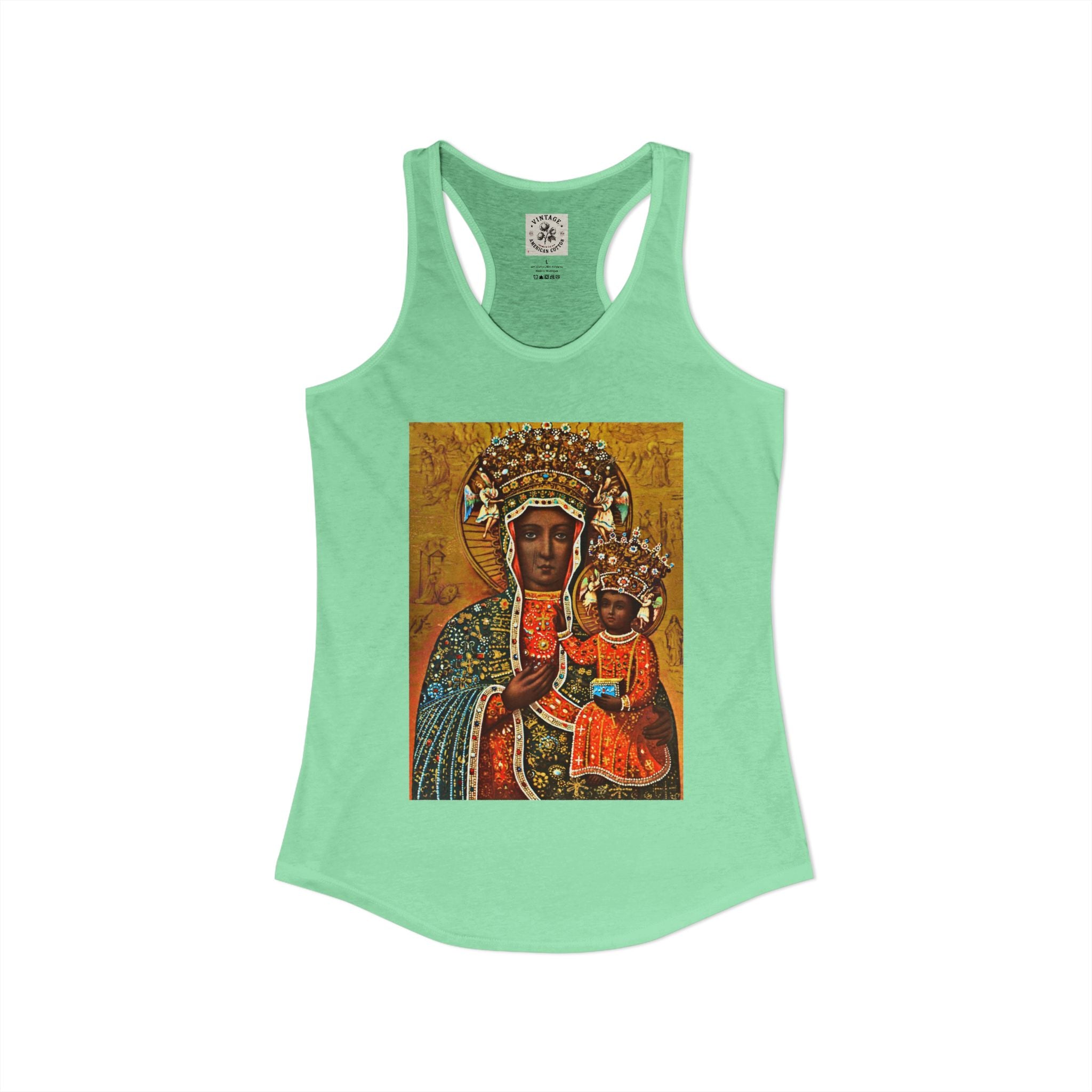 Women's Ideal Racerback Tank "Breathe Goddess"