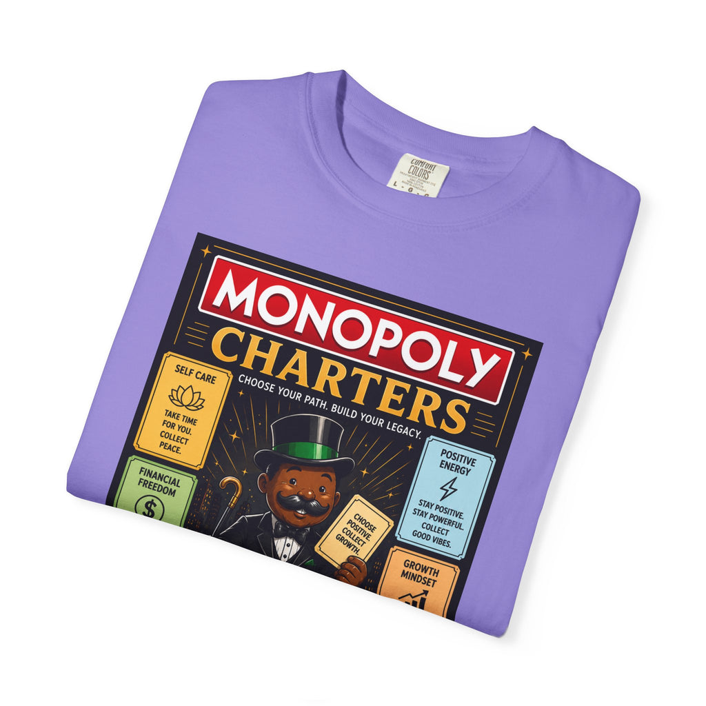 Monopoly Charters Graphic T-Shirt — "Only color that counts...is 'green'!"