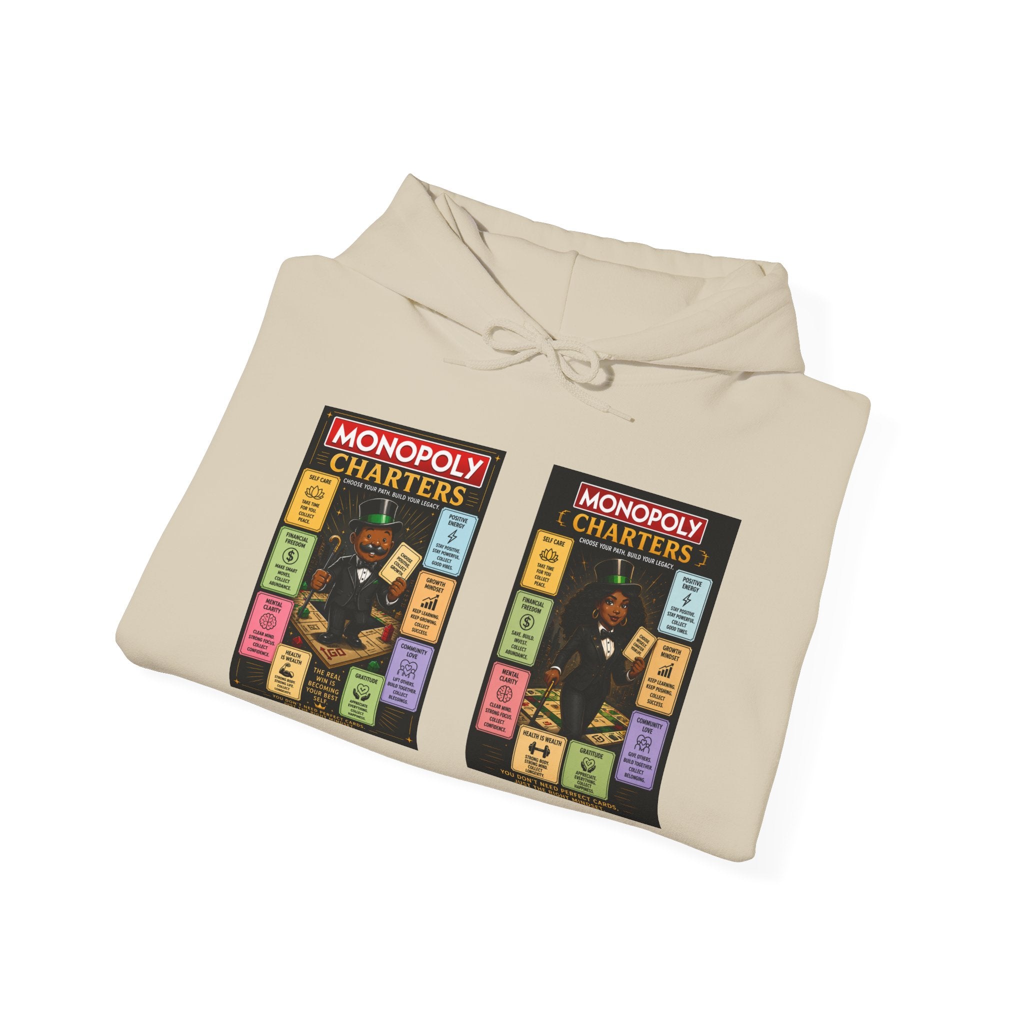 Monopoly Charters Hoodie — 'Green! is the only color that counts' Graphic Pullover