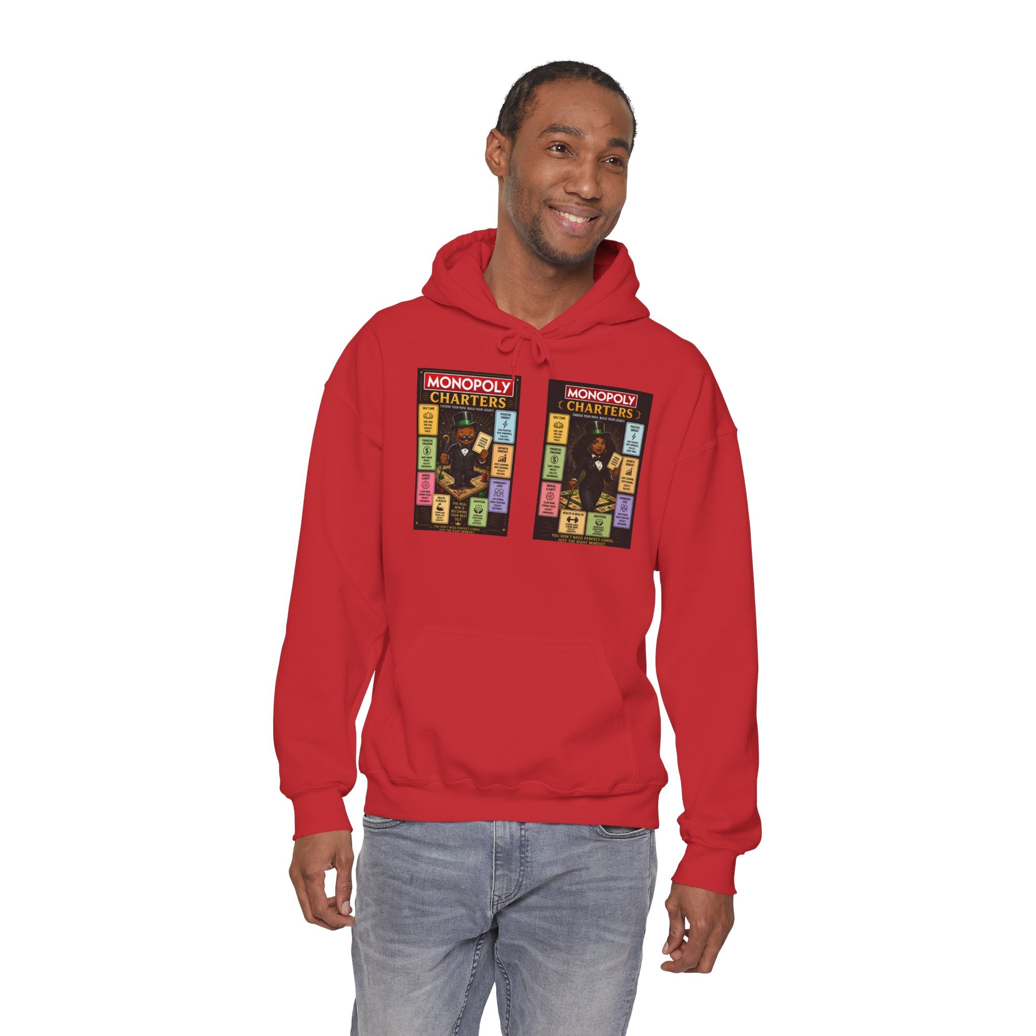 Monopoly Charters Hoodie — 'Green! is the only color that counts' Graphic Pullover