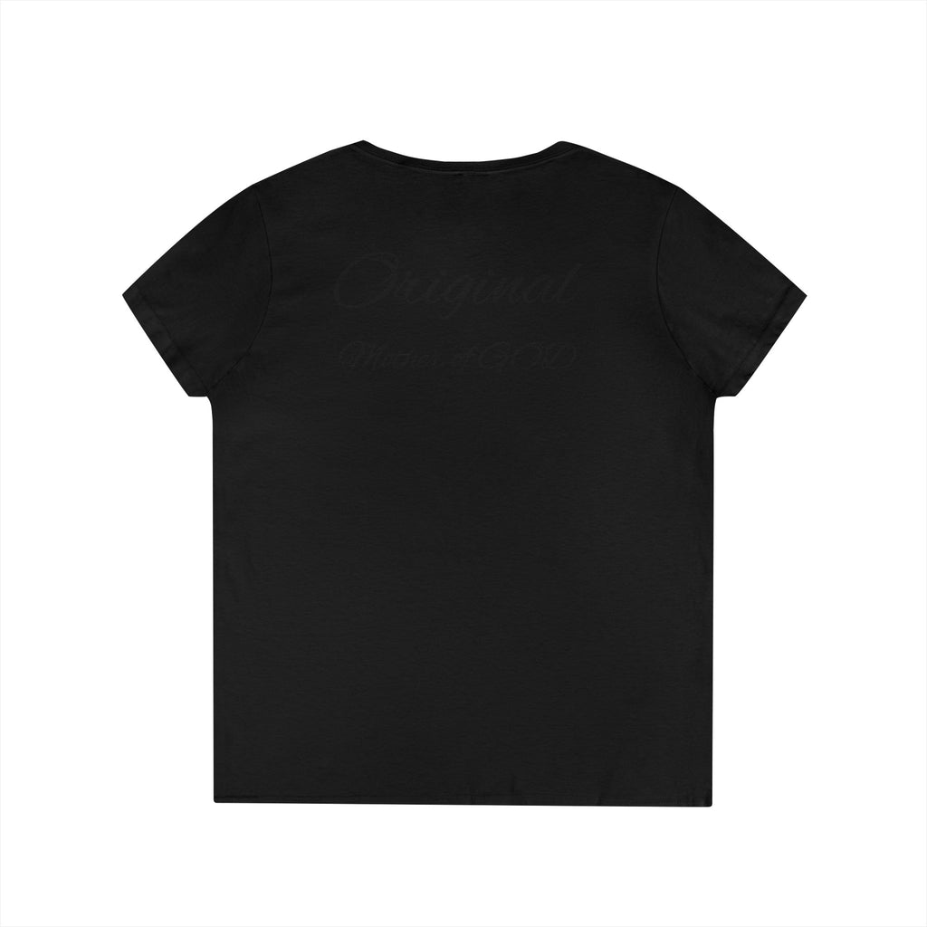 Madonna and Child V-Neck T-Shirt — "Original Mother of GOD" Religious Art Tee