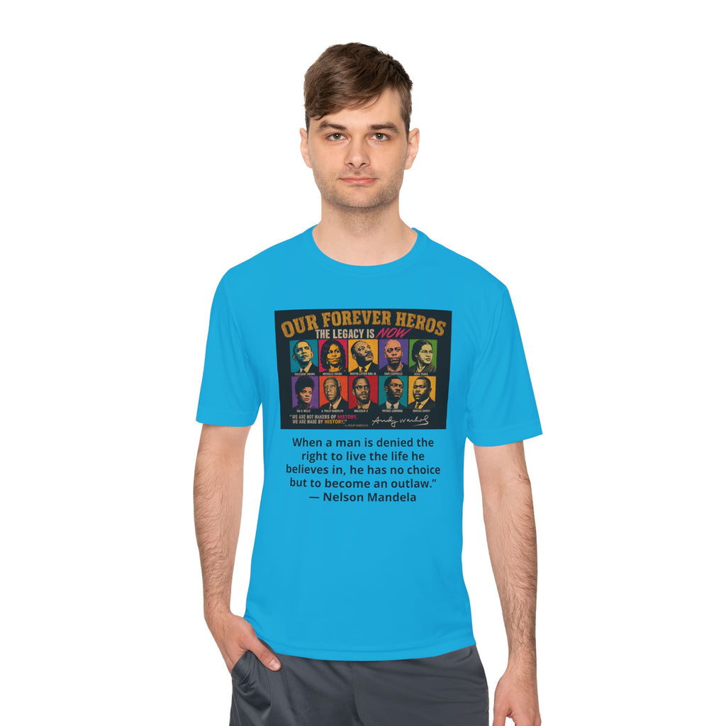 Heroes Graphic Tee — "Our Forever Heroes" Nelson Mandela Quote