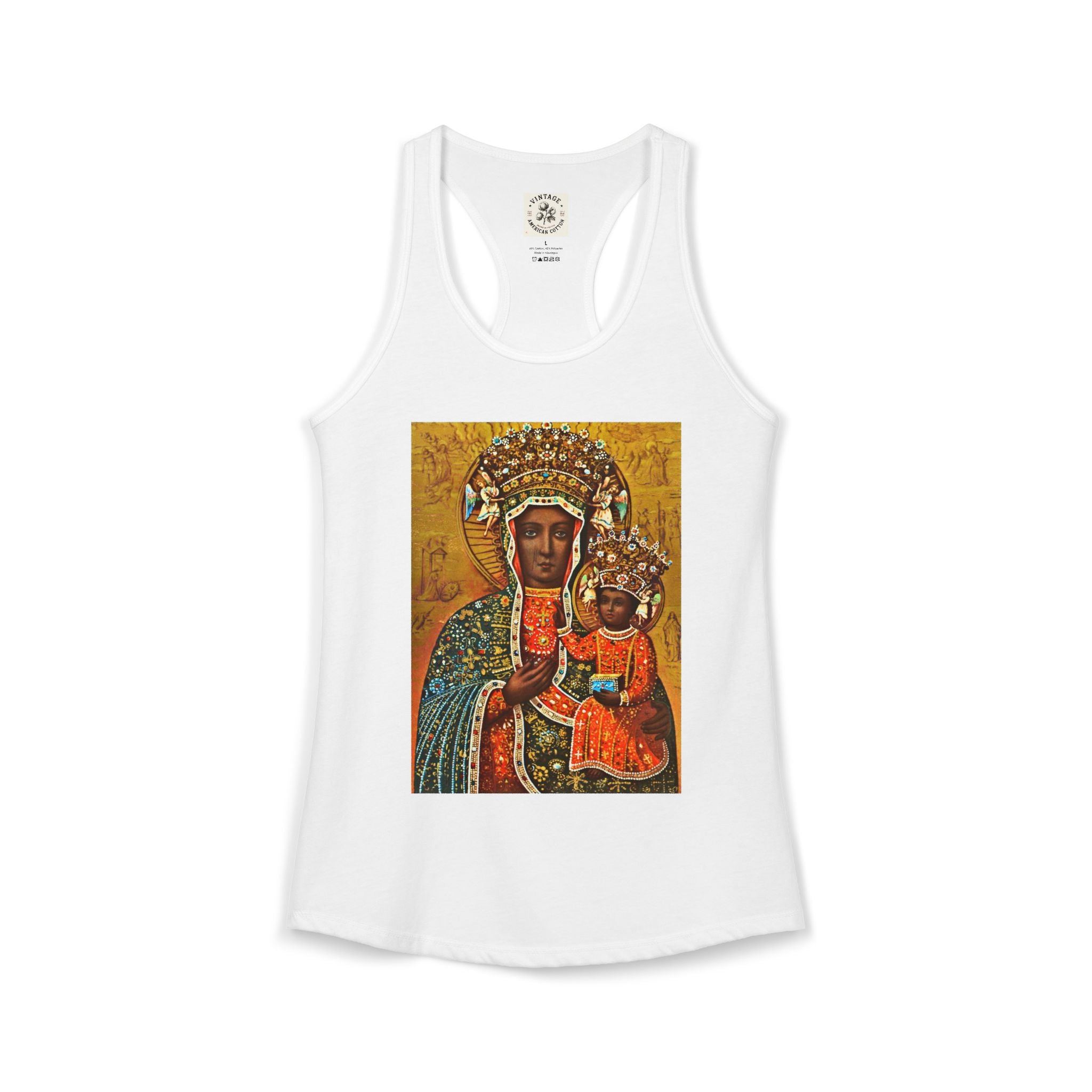 Women's Ideal Racerback Tank "Breathe Goddess"