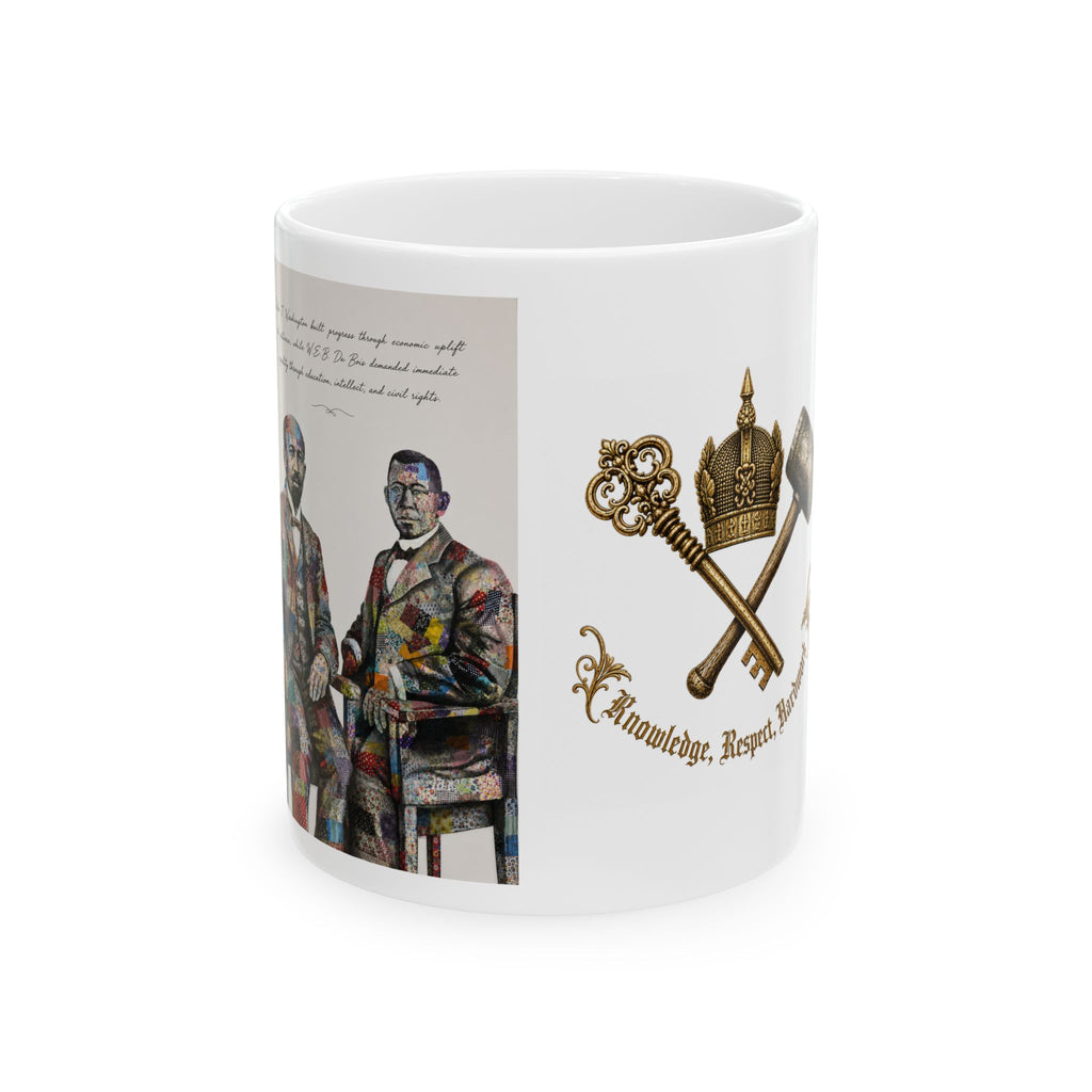 "Hero Collection" Emblem Ceramic Mug – 'Knowledge, Hope, Charity' Vintage Crest (11oz/15oz)