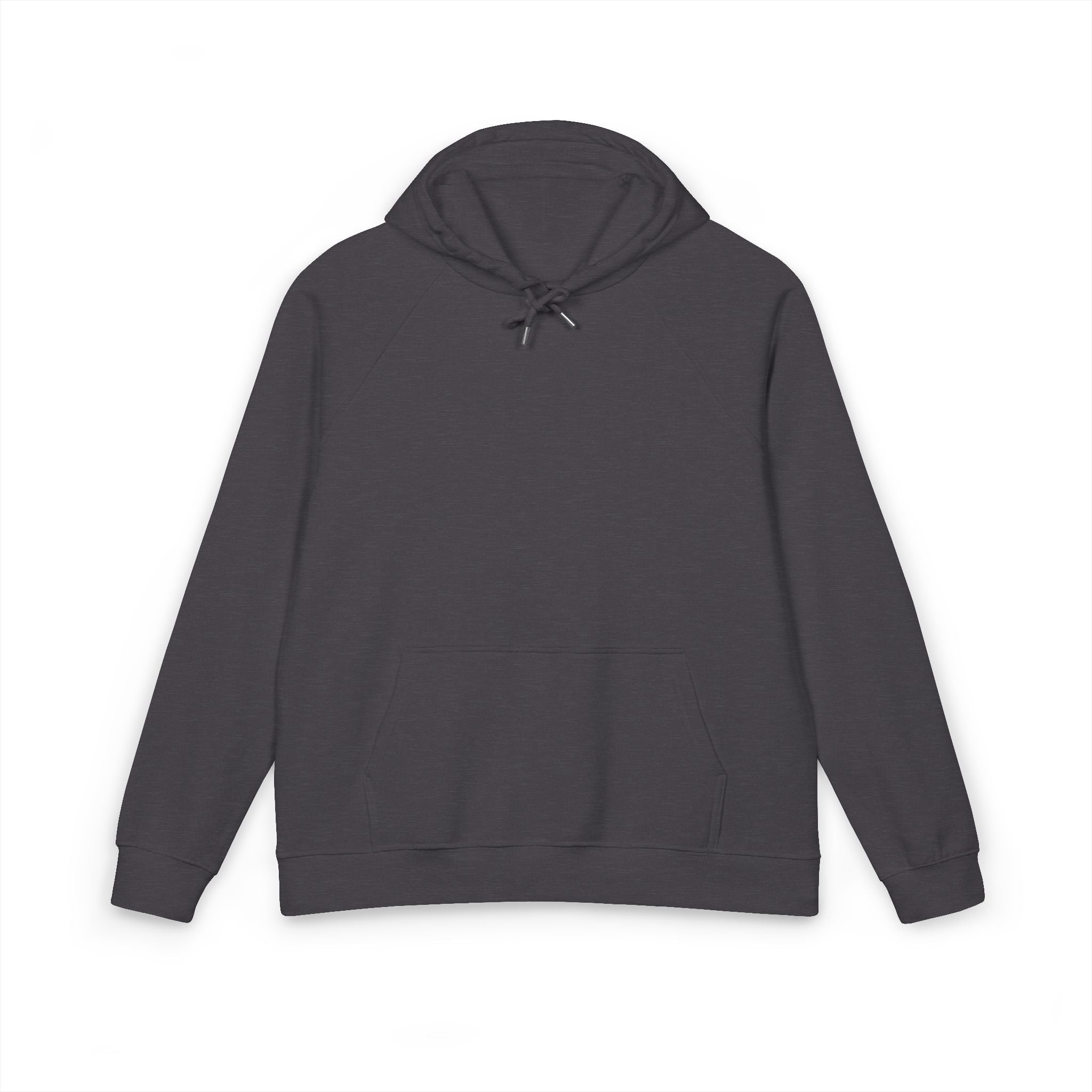 Embroidered Eco Raglan Hoodie — Sustainable Casual Hooded Sweatshirt