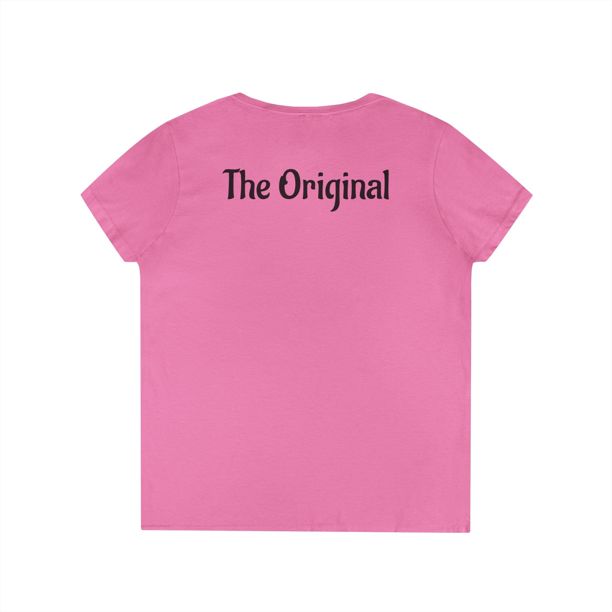 Virgin Mary Graphic V-Neck Tee — "The Original" Religious Women's T-Shirt