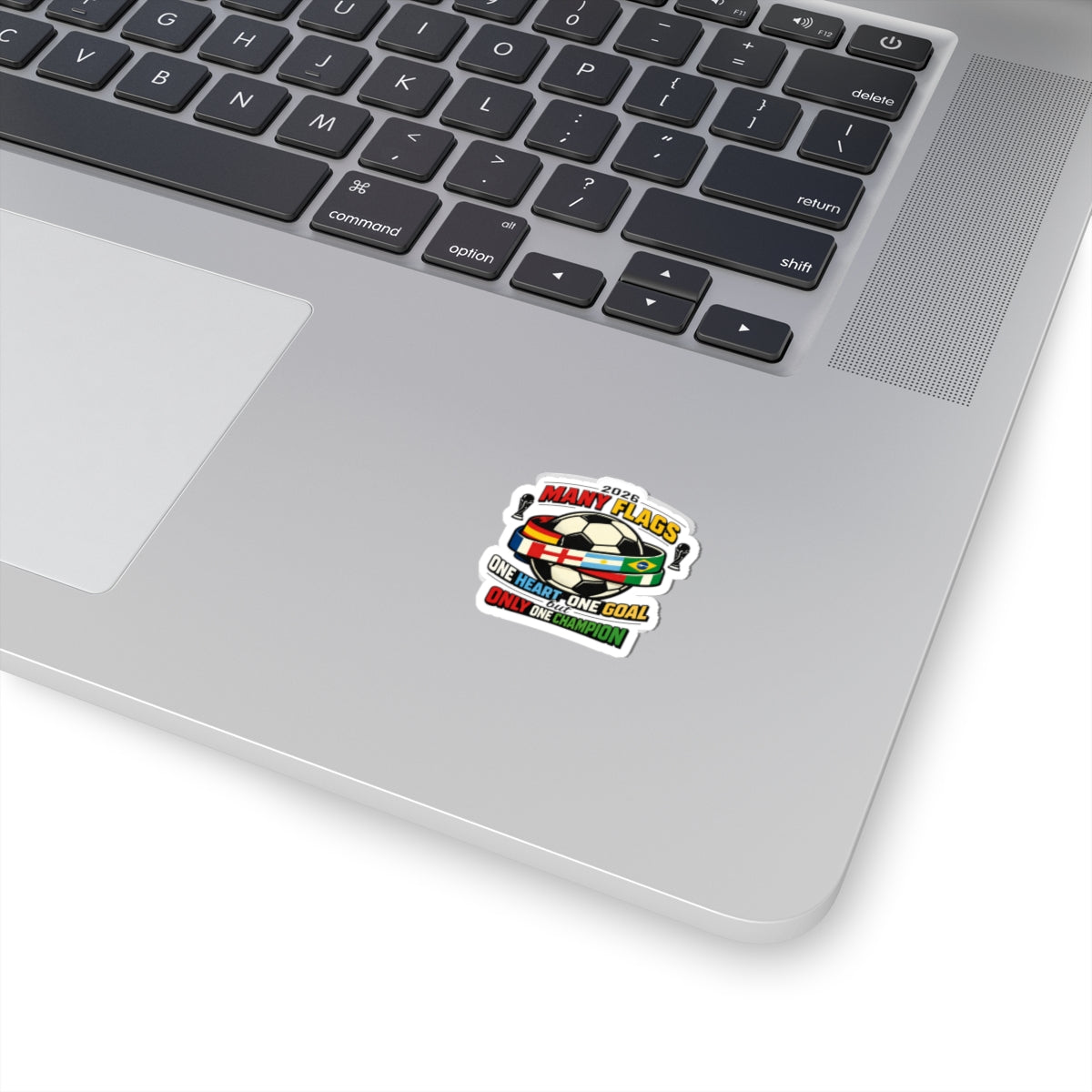 Many Flags Soccer Rally Sticker | country pride, retro soccer
