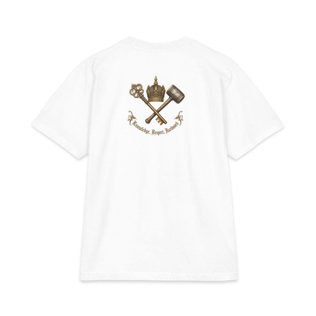 "HERO Collection" Graphic T-Shirt — Inspirational Quote & Crest Design