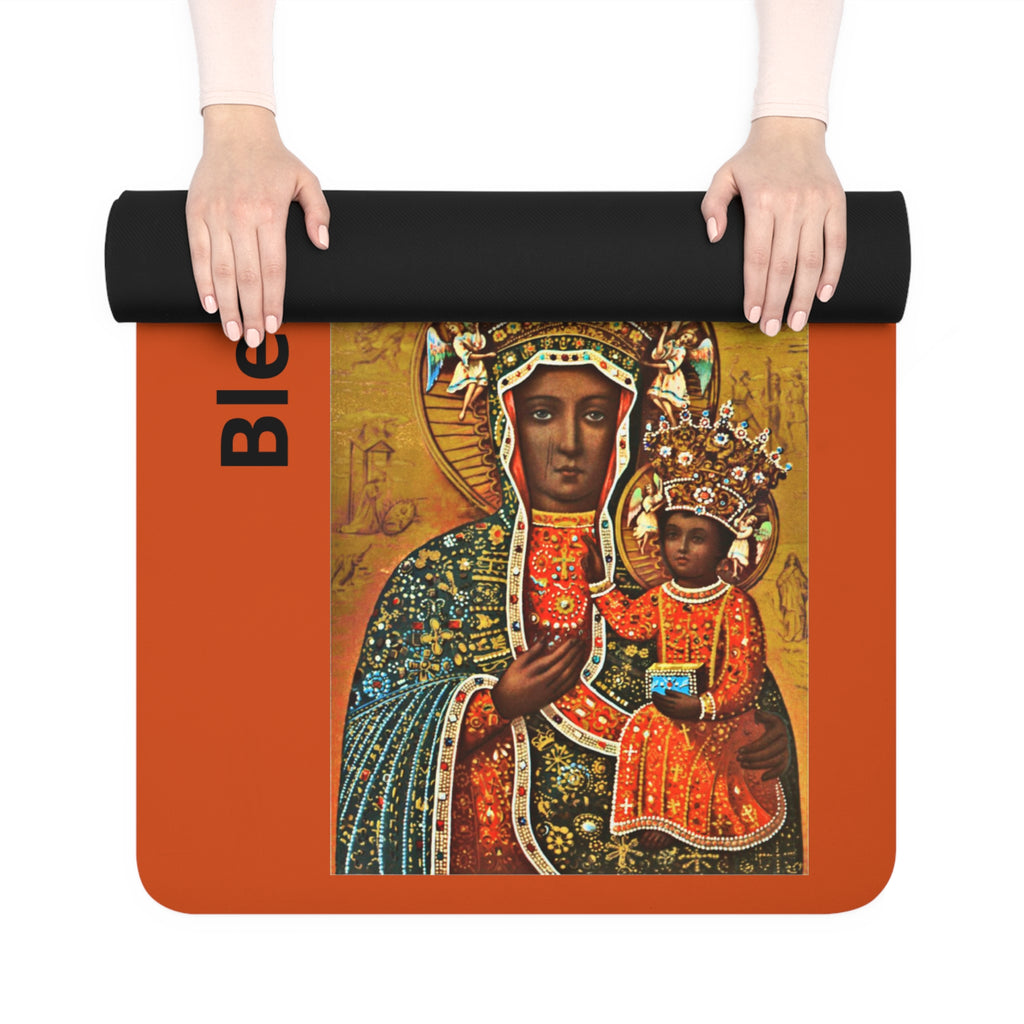 Blessed Mother of Creation Rubber Yoga Mat — Christian Icon Yoga Mat