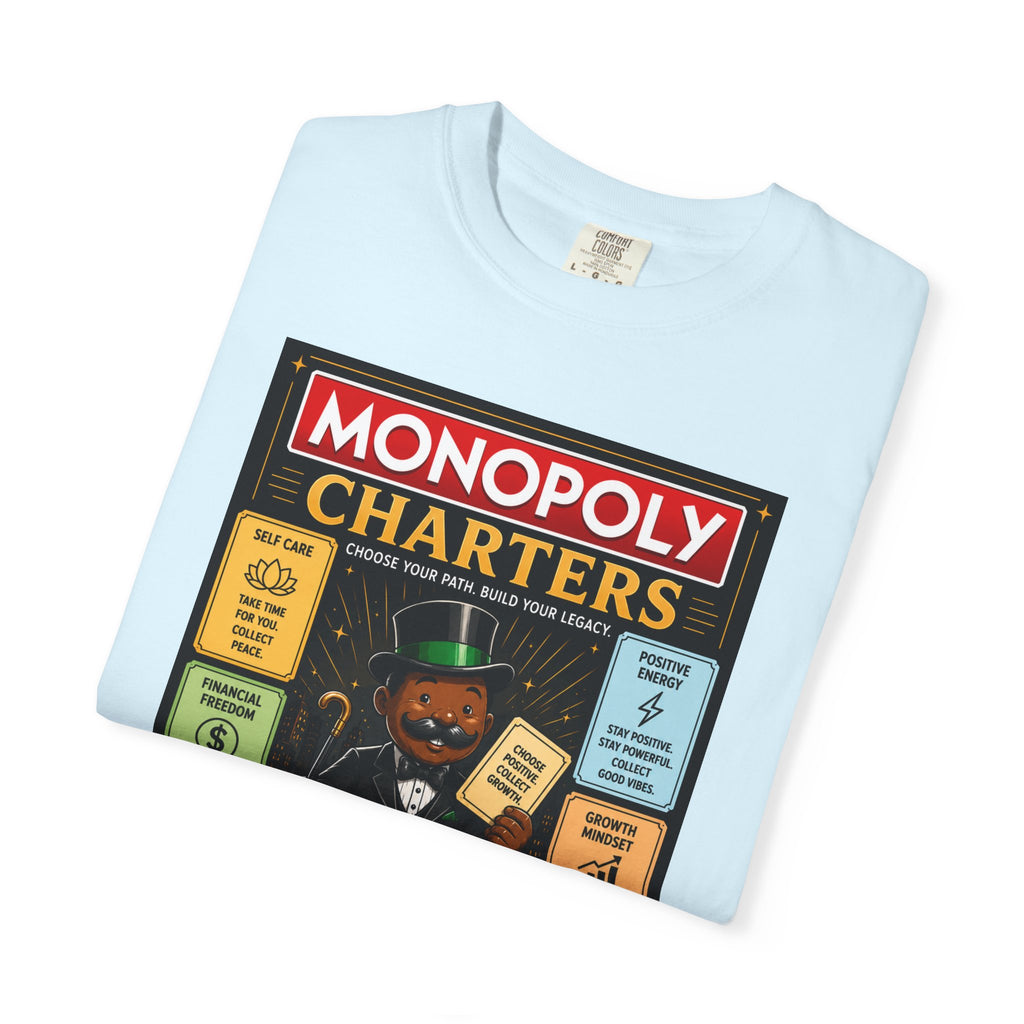 Monopoly Charters Graphic T-Shirt — "Only color that counts...is 'green'!"