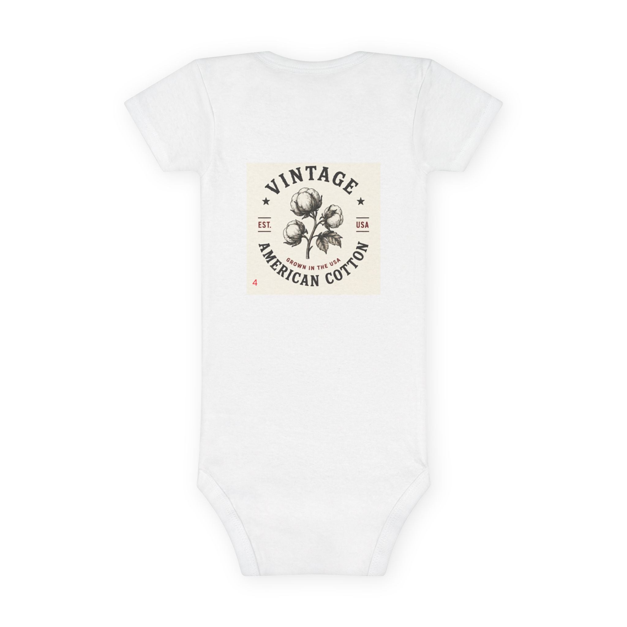 Vintage Pinup Baby Onesie – Retro Cotton Baby Short Sleeve Bodysuit