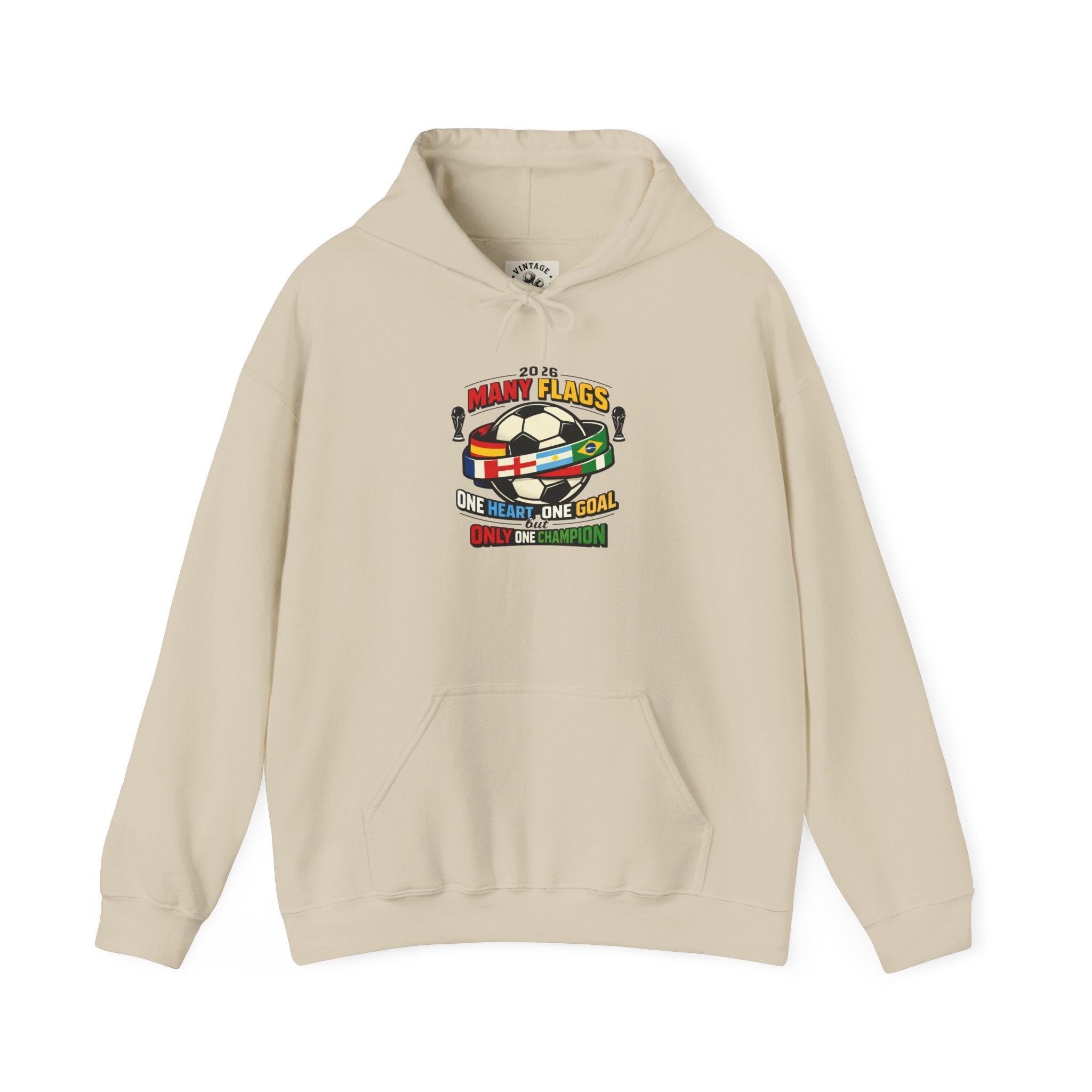 Retro Soccer Crest Hoodie | Country Pride, Championship Season