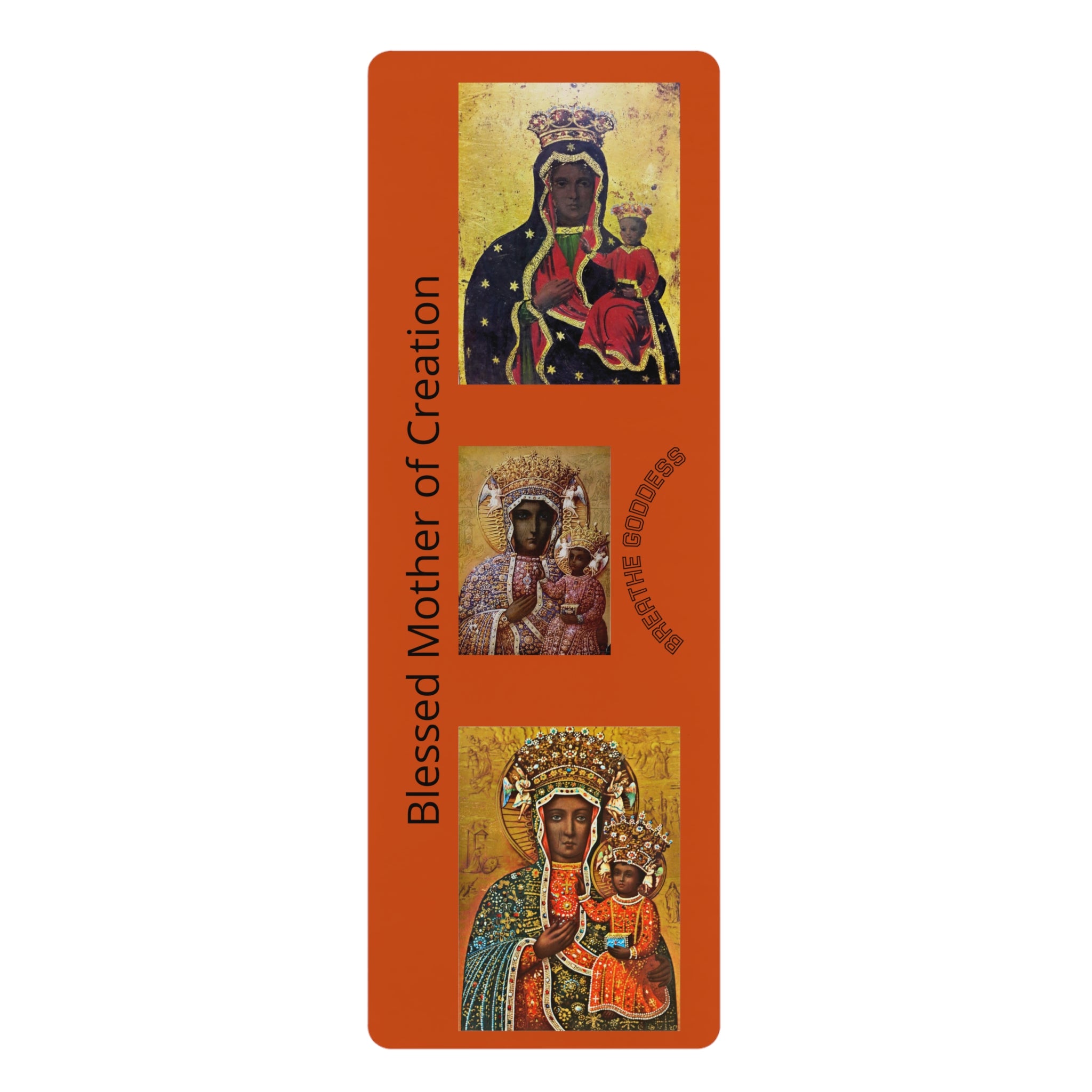Blessed Mother of Creation Rubber Yoga Mat — Christian Icon Yoga Mat
