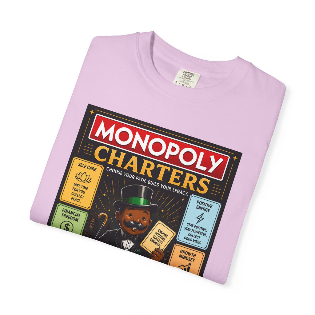 Monopoly Charters Graphic T-Shirt — "Only color that counts...is 'green'!"