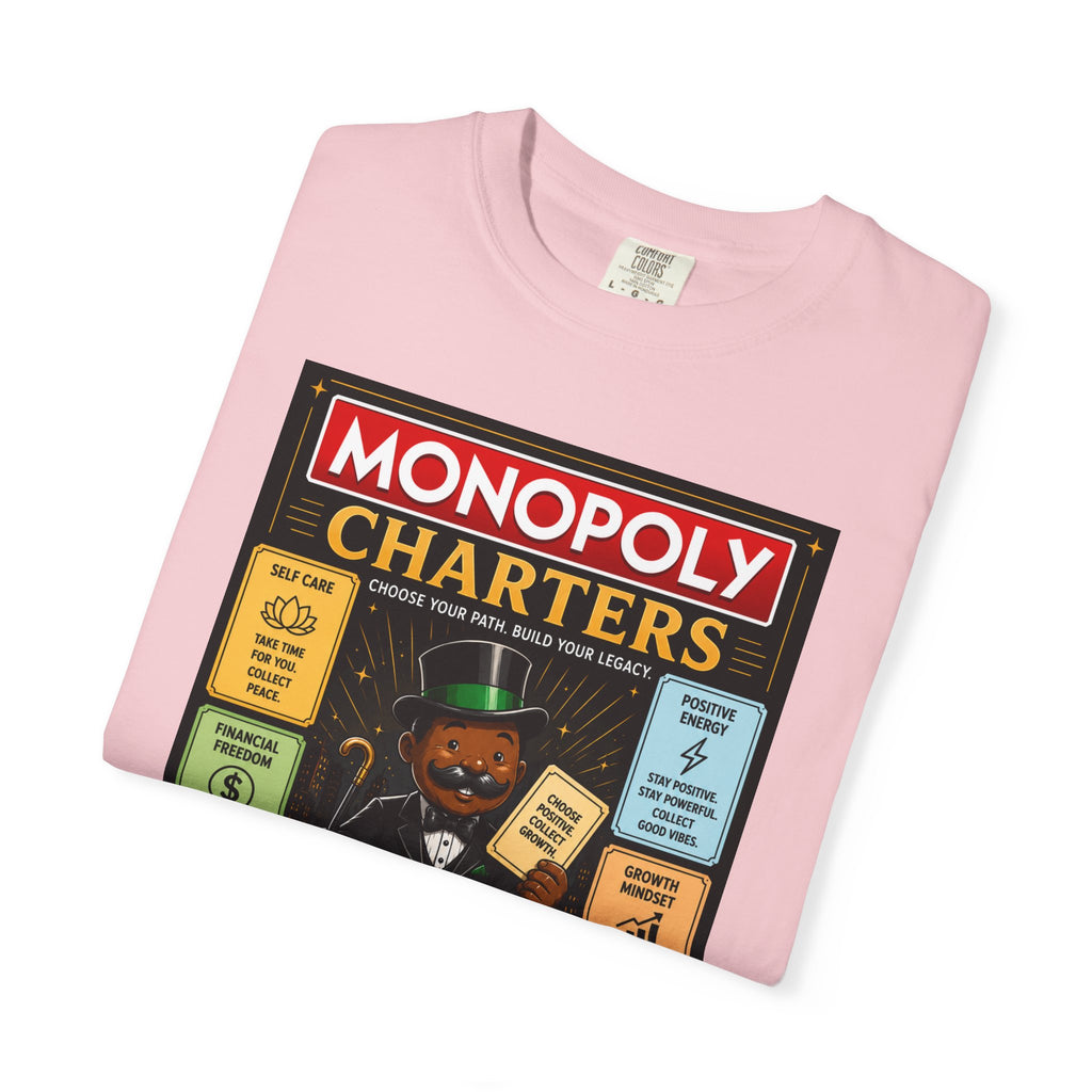 Monopoly Charters Graphic T-Shirt — "Only color that counts...is 'green'!"