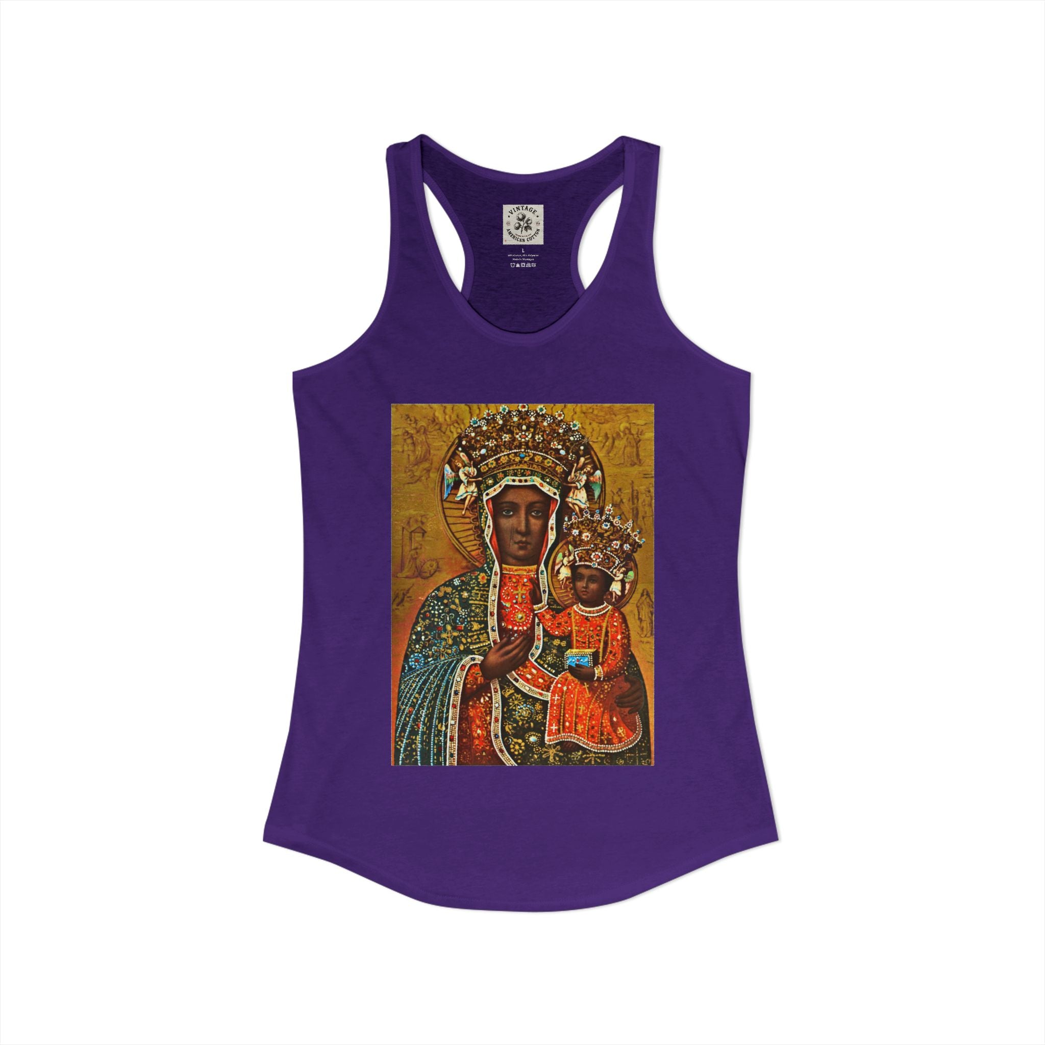 Women's Ideal Racerback Tank "Breathe Goddess"